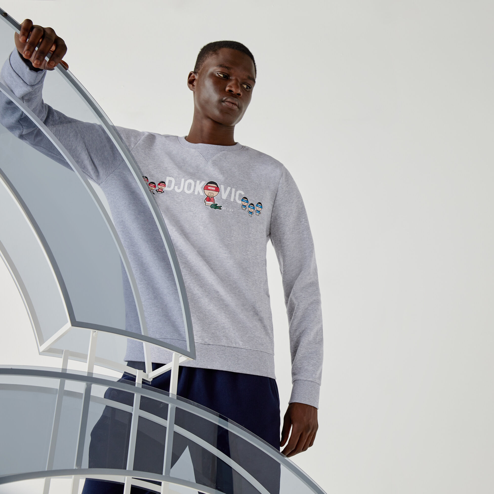 سويت شيرت صوف من مجموعة Lacoste SPORT بالتعاون مع تصميم Youssef SY للرجال سويت شيرت صوف من مجموعة Lacoste SPORT بالتعاون مع تصميم Youssef SY للرجال