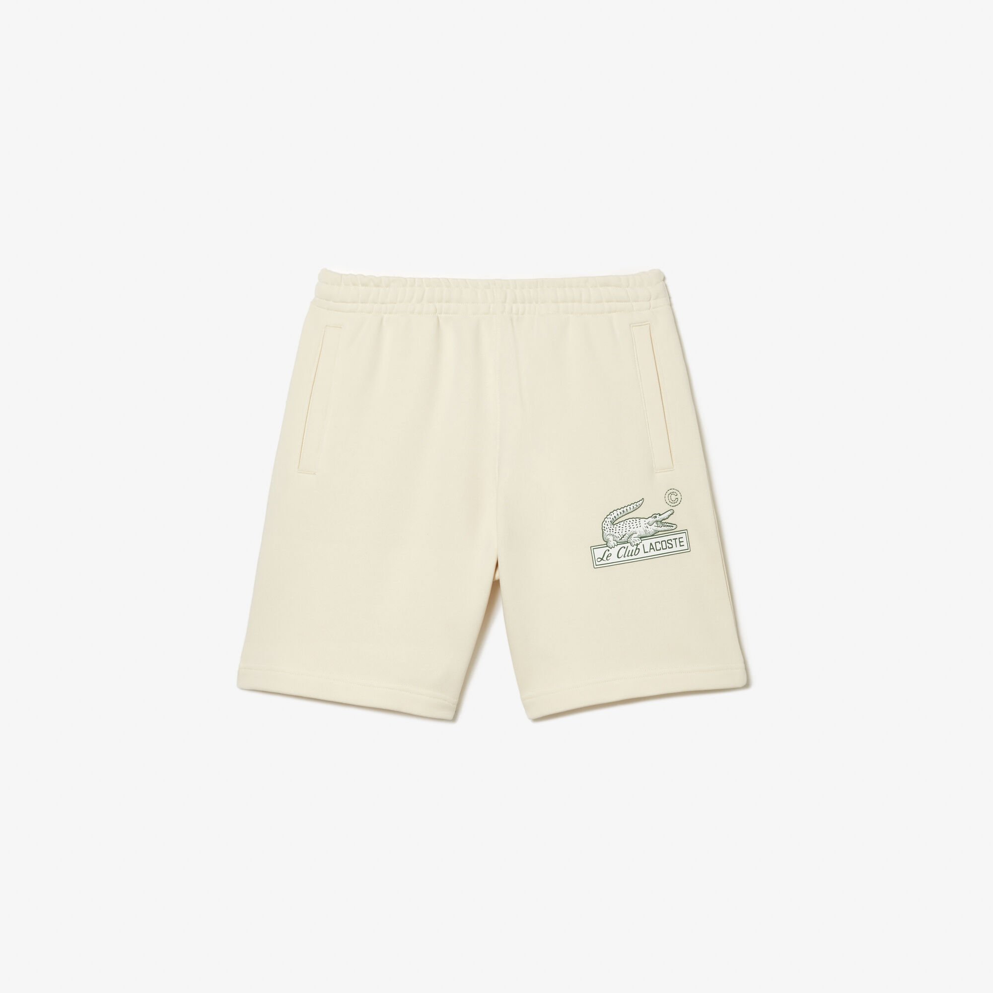 Men s Lacoste Unbrushed Organic Cotton Fleece Shorts