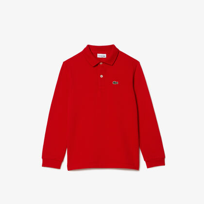 Kids' Lacoste Regular Fit Petit Pique Polo Shirt