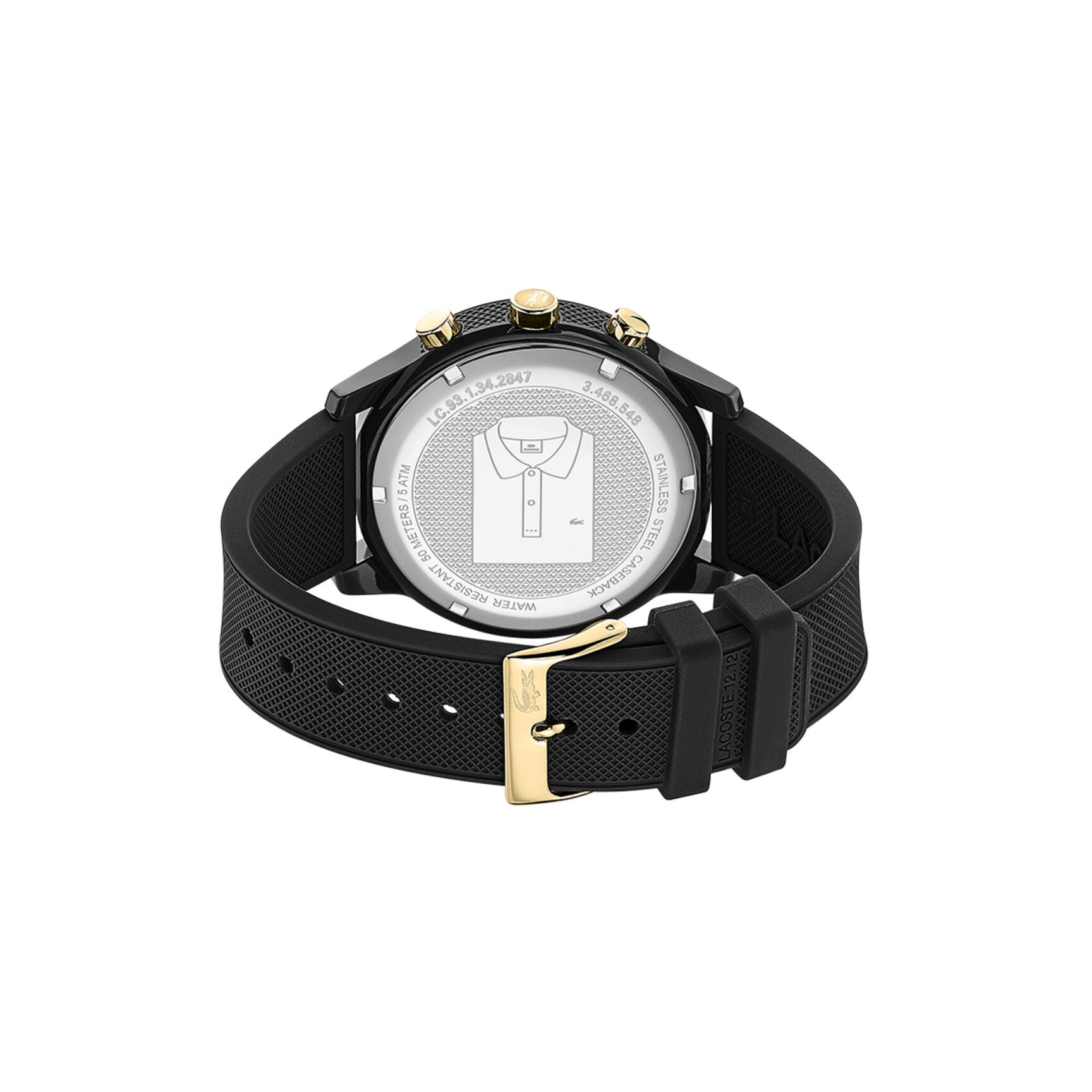 Lacoste Lacoste.12.12 Mens Black Dial Watch Lacoste Lacoste.12.12 Mens Black Dial Watch