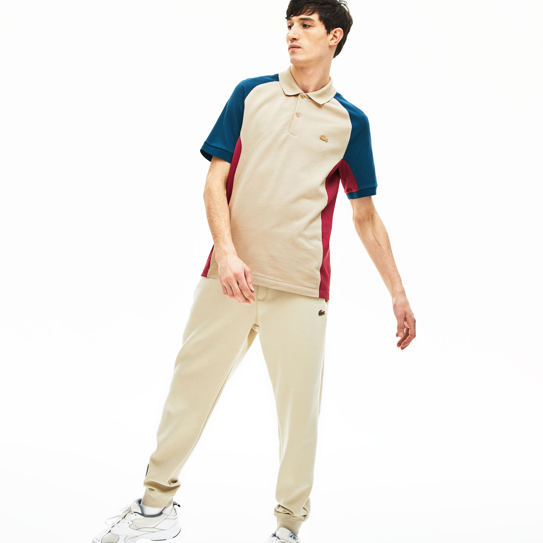 men s lacoste colourblock piqu  polo shirt