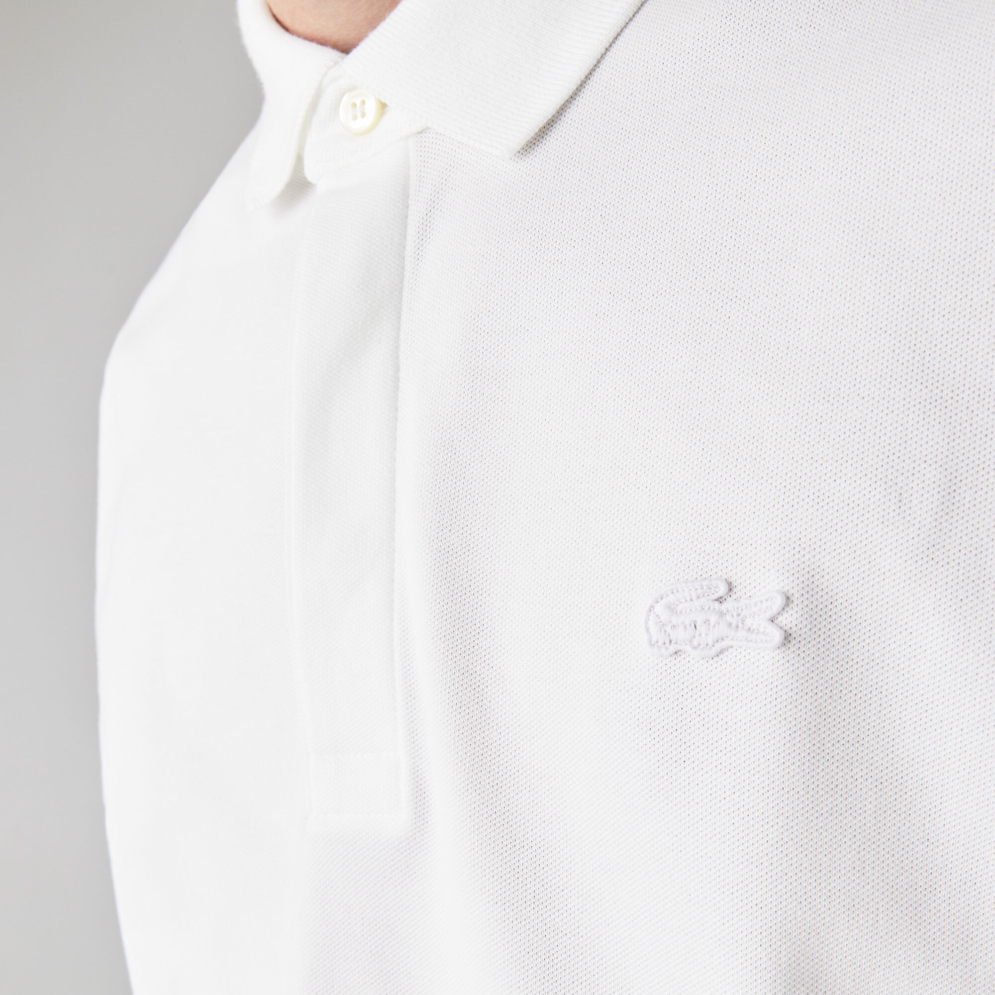 Men's Lacoste Paris Polo Shirt Regular Fit Stretch Cotton Piqué Men's Lacoste Paris Polo Shirt Regular Fit Stretch Cotton Piqué