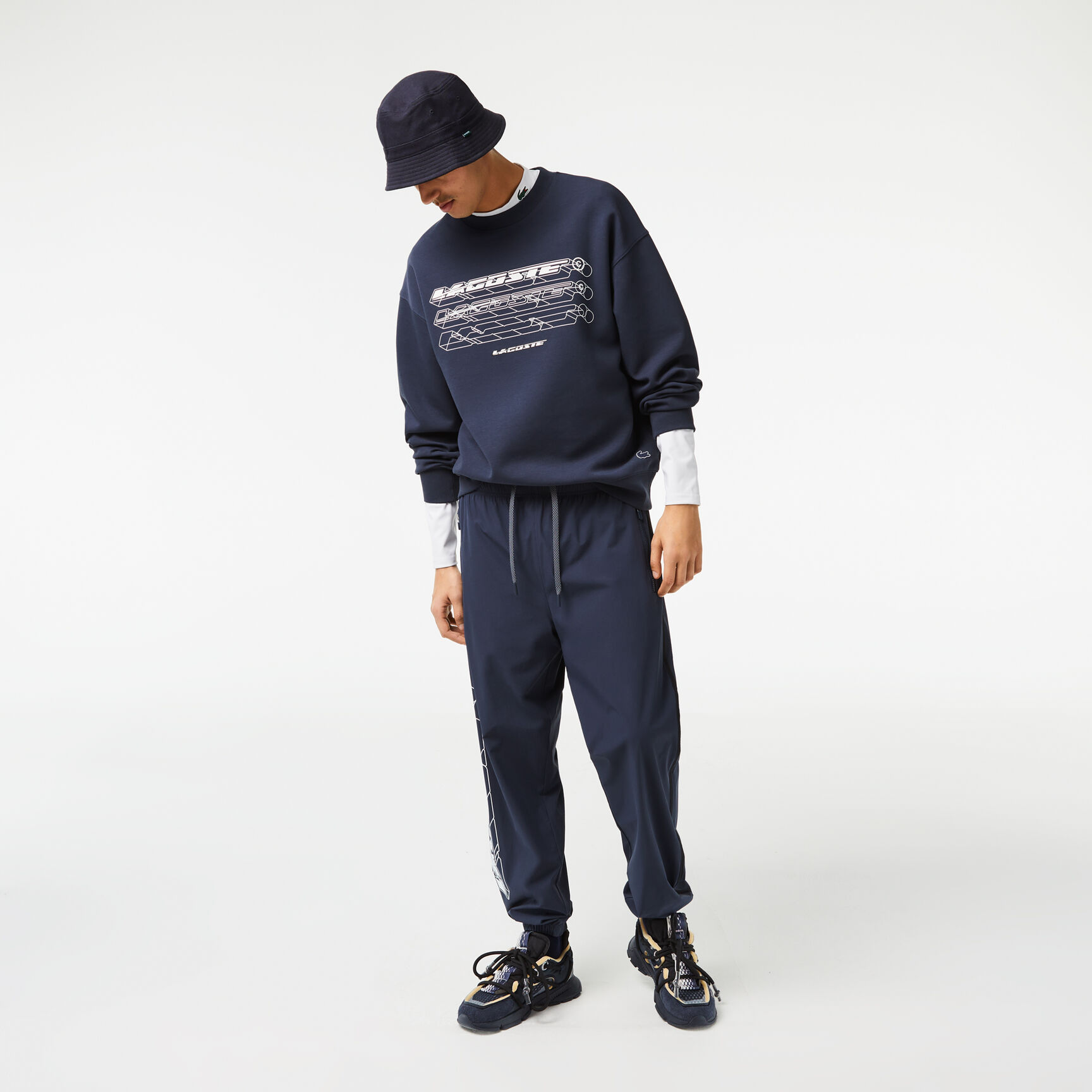 Men&rsquo;s Lacoste Loose Fit Branded Sweatshirt