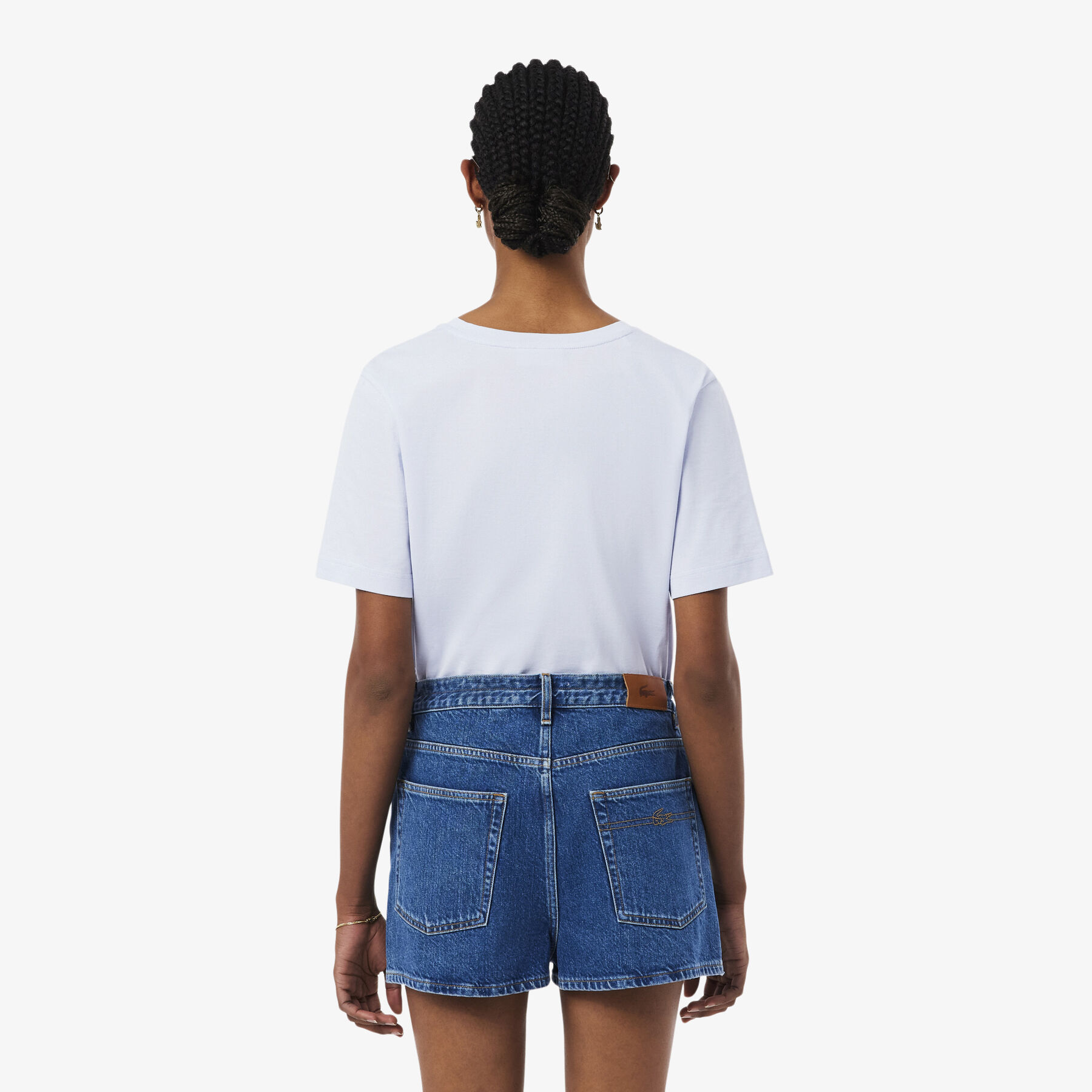 Relaxed Fit Soft Cotton V Neck T-shirt
