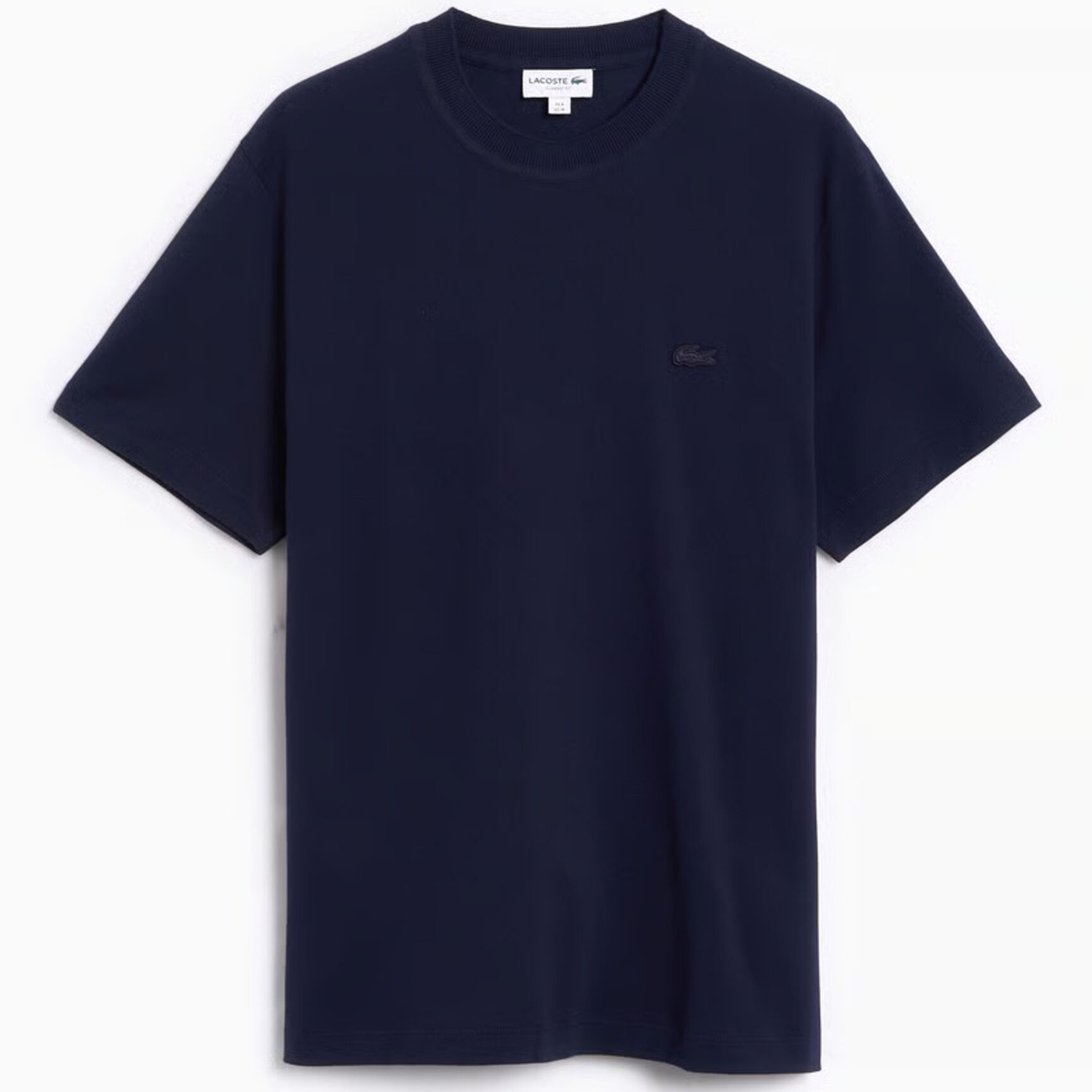 Ribbed Neck Petit Pique T-shirt Ribbed Neck Petit Pique T-shirt