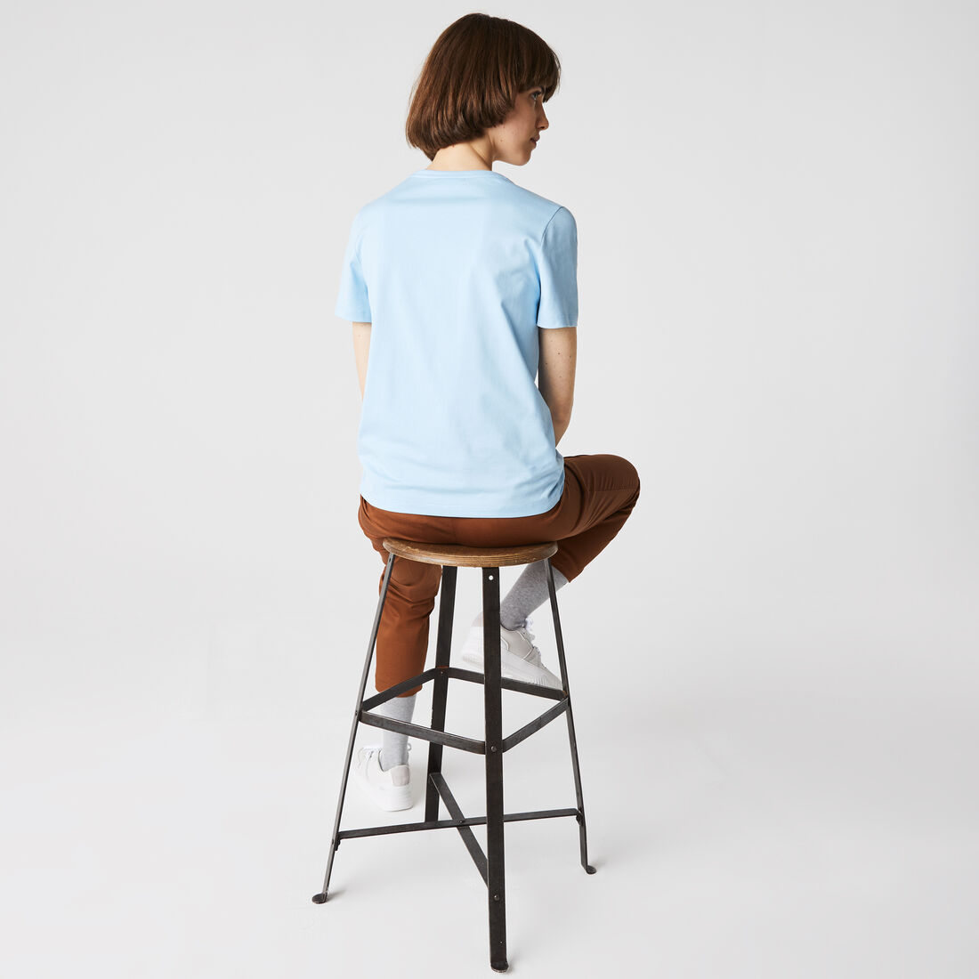 Women's V-neck Loose Fit Cotton T-shirt Women's V-neck Loose Fit Cotton T-shirt