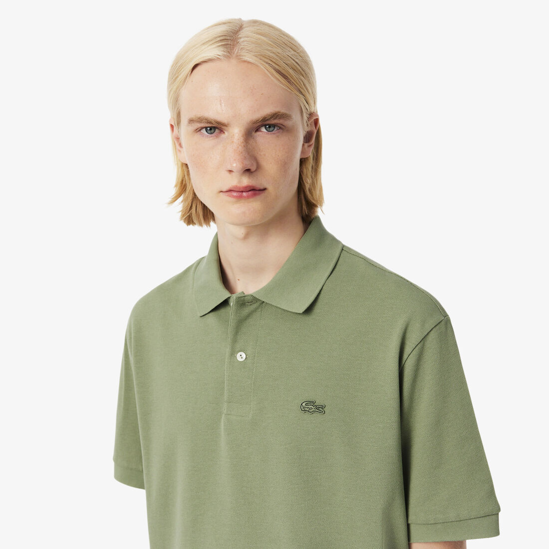 Loose Fit Heavy Pique Polo Shirt Loose Fit Heavy Pique Polo Shirt