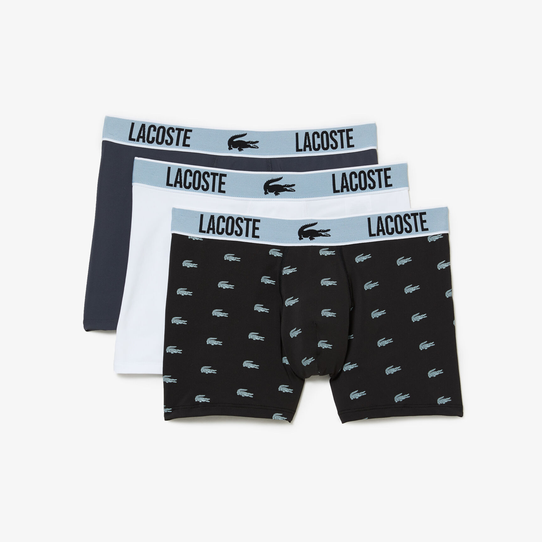 Men's Lacoste Recycled Polyester Jersey Trunk Three-Pack Men's Lacoste Recycled Polyester Jersey Trunk Three-Pack