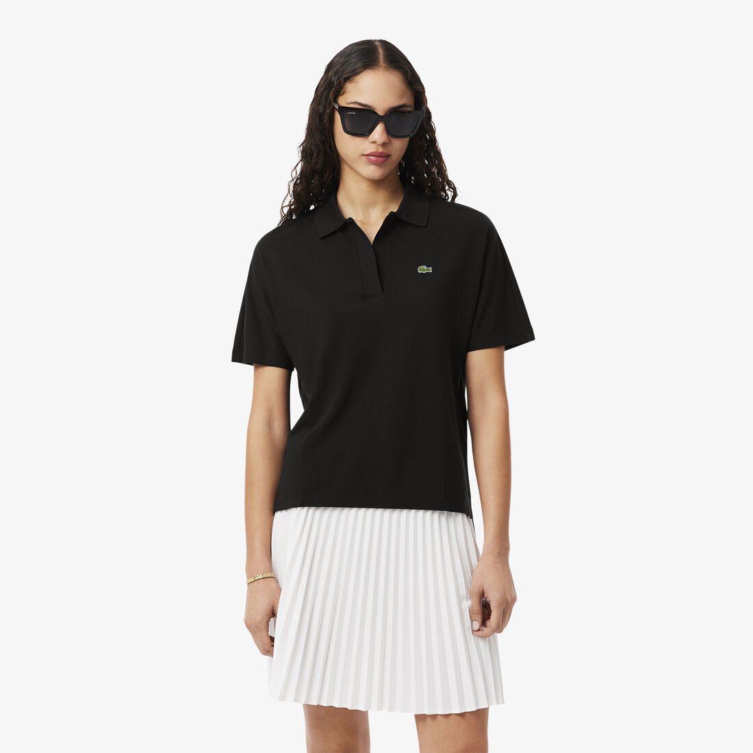 Relaxed Fit Fluid Pique Polo Shirt