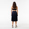 Elastic Waist Fluid Pleated Skirt