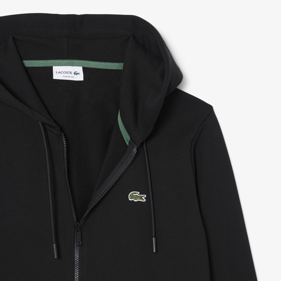Classic Fit Zipped Fleece Sweatshirt