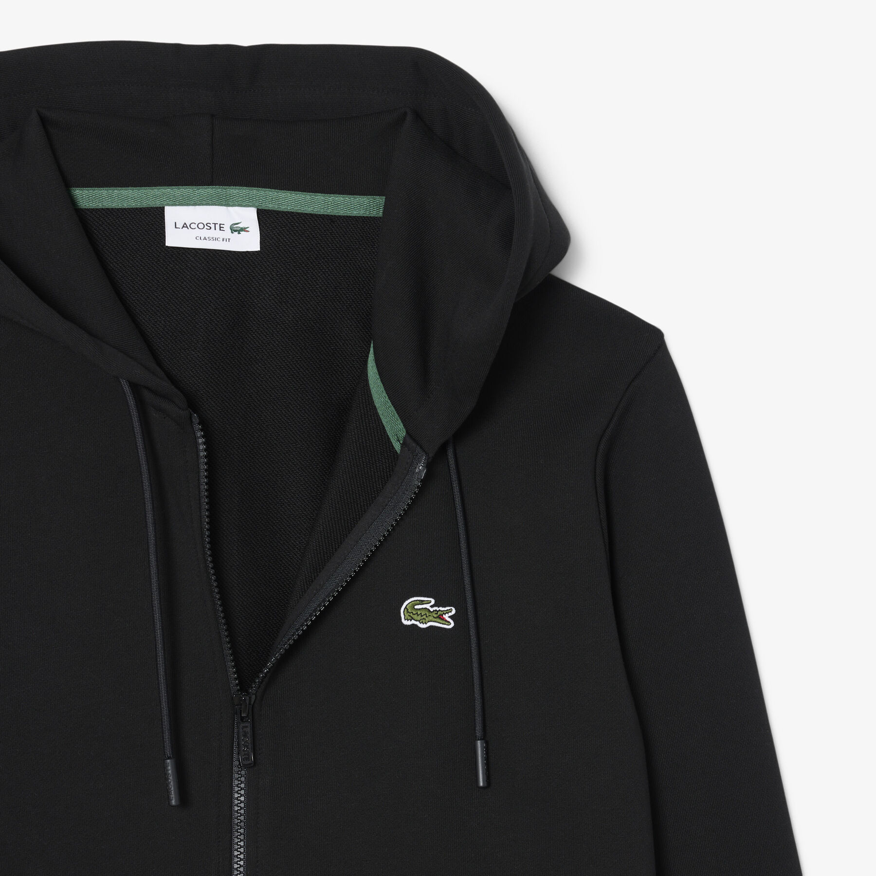 Classic Fit Zipped Fleece Sweatshirt