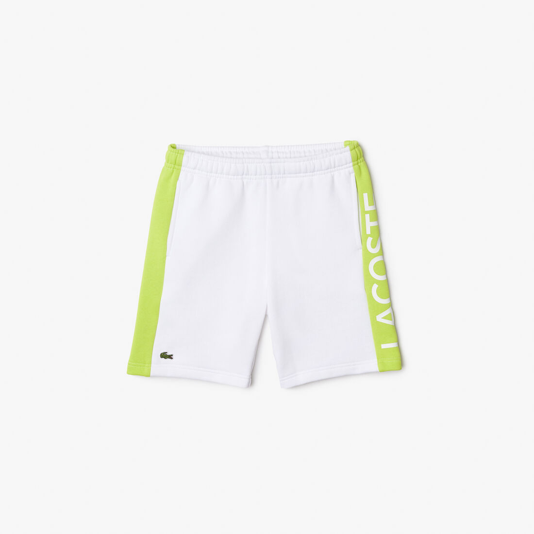 Kids' Lacoste Colour-Stripe Organic Cotton Shorts