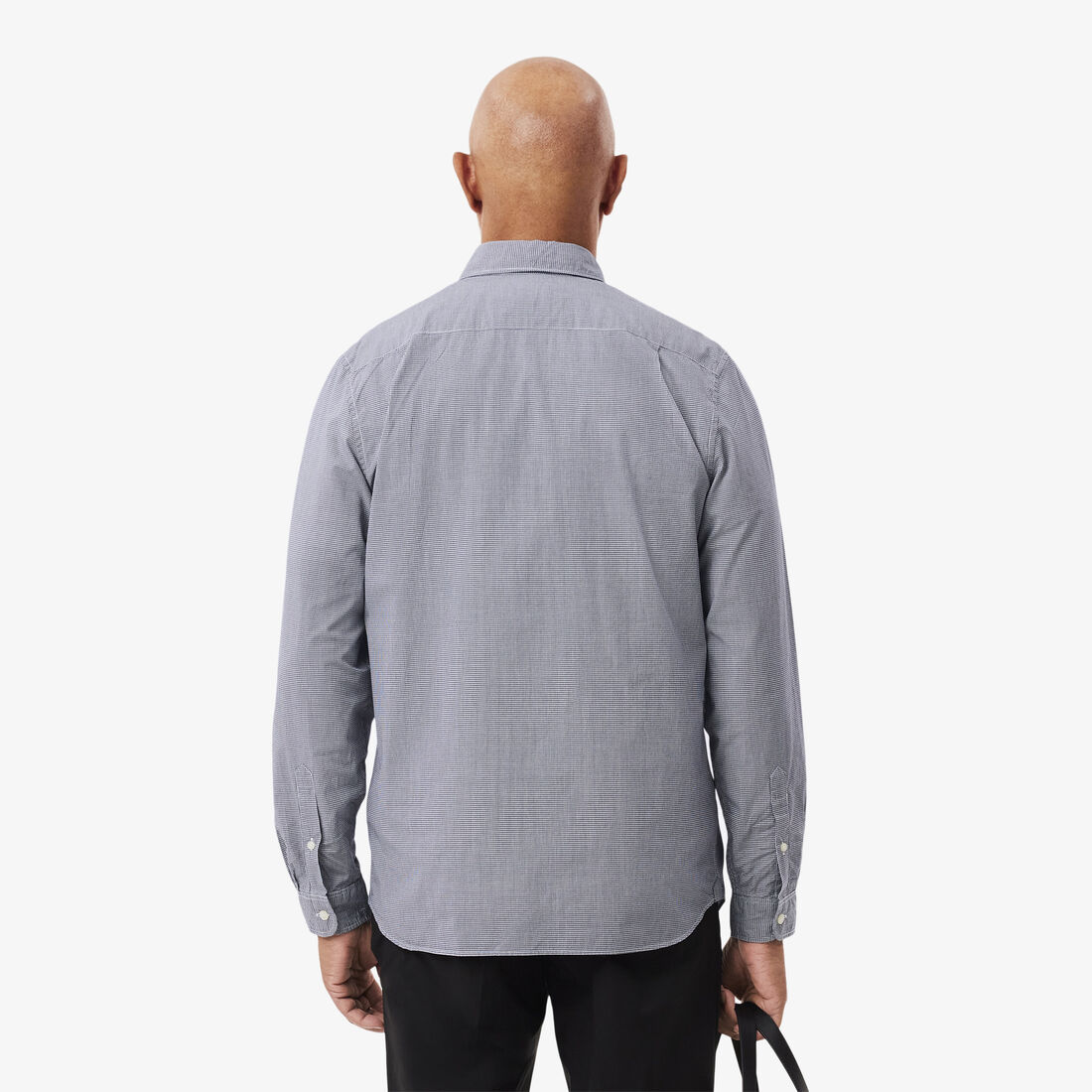 قميص بوبلين مربعات بقصّة عادية قميص بوبلين مربعات بقصّة عادية