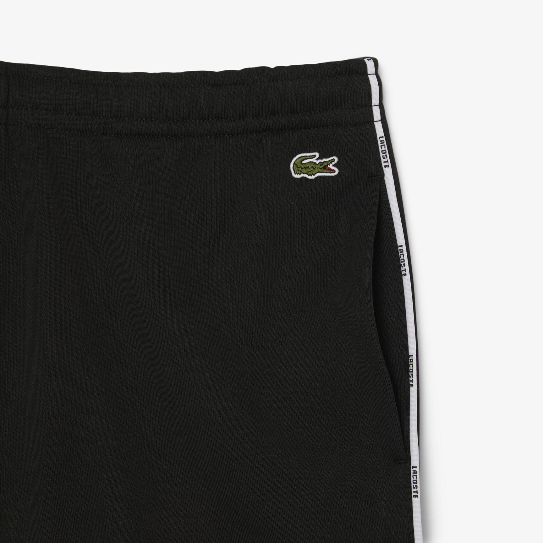 Logo Trim Cotton Fleece Shorts