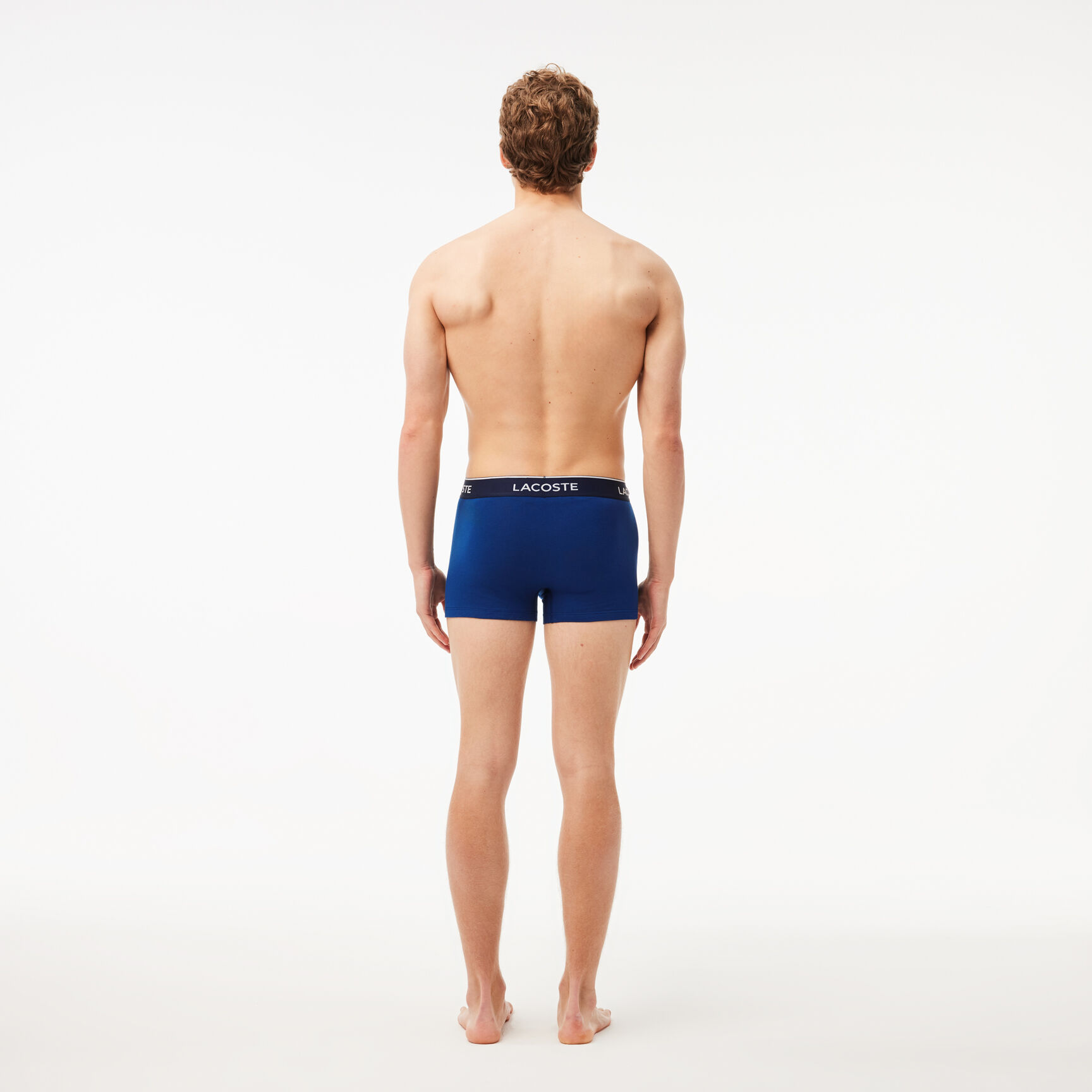 طقم بوكسر لاكوست بطبعة الشعار بألياف دقيقة للرجال، 3 قطع طقم بوكسر لاكوست بطبعة الشعار بألياف دقيقة للرجال، 3 قطع