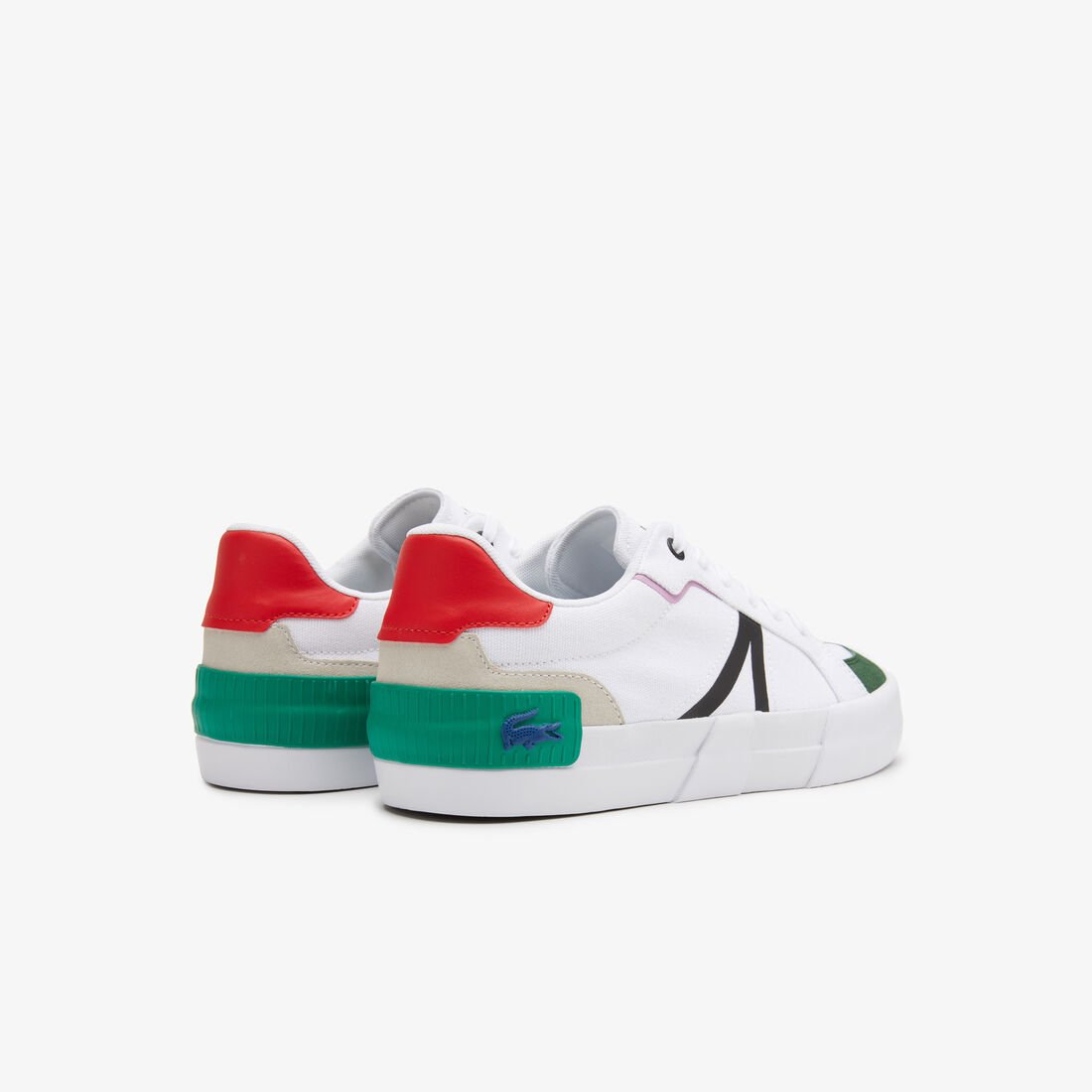 Men's Lacoste L004 Textile Color-Pop Sneakers Men's Lacoste L004 Textile Color-Pop Sneakers