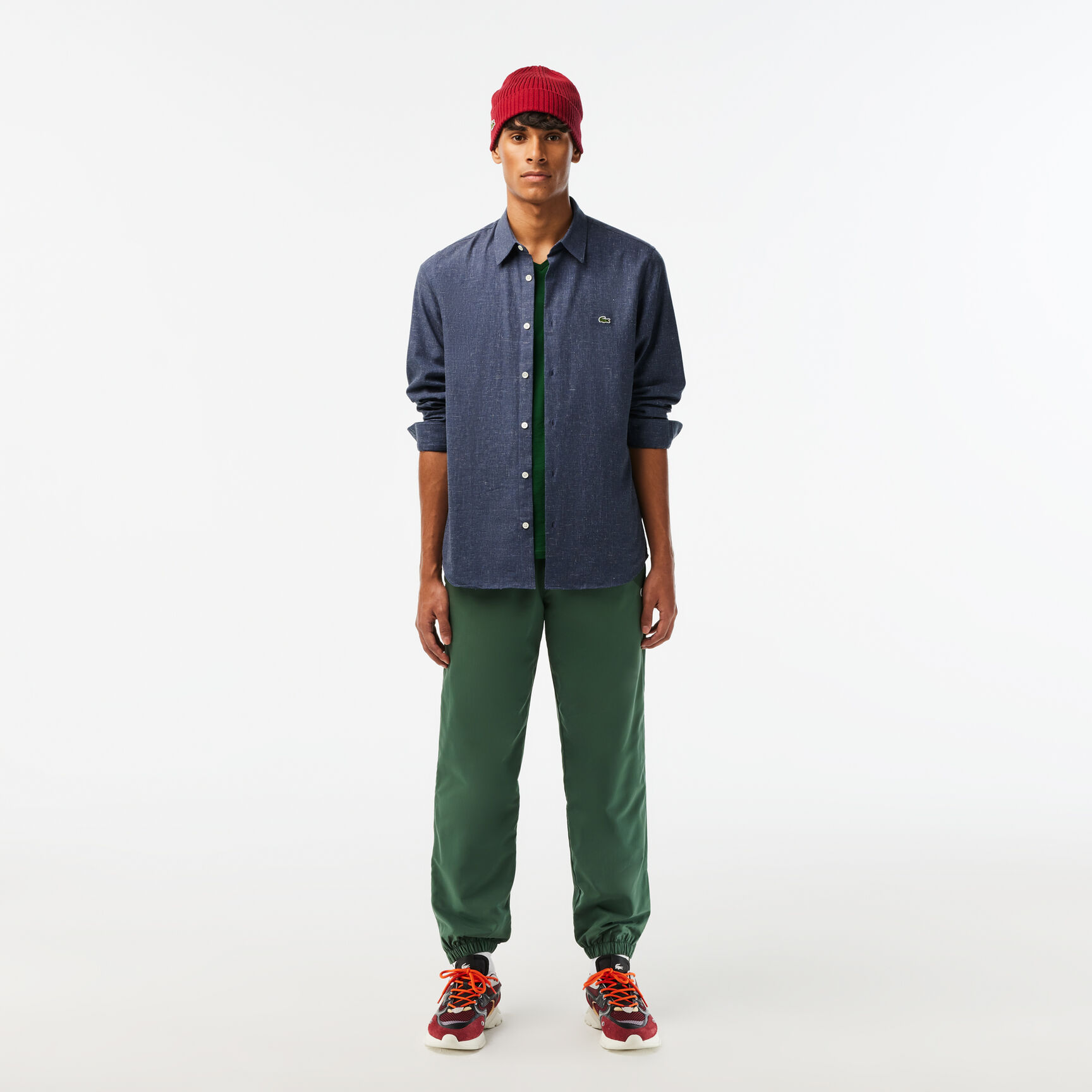 قميص قطن فاخر بقصّة عادية للرجال قميص قطن فاخر بقصّة عادية للرجال