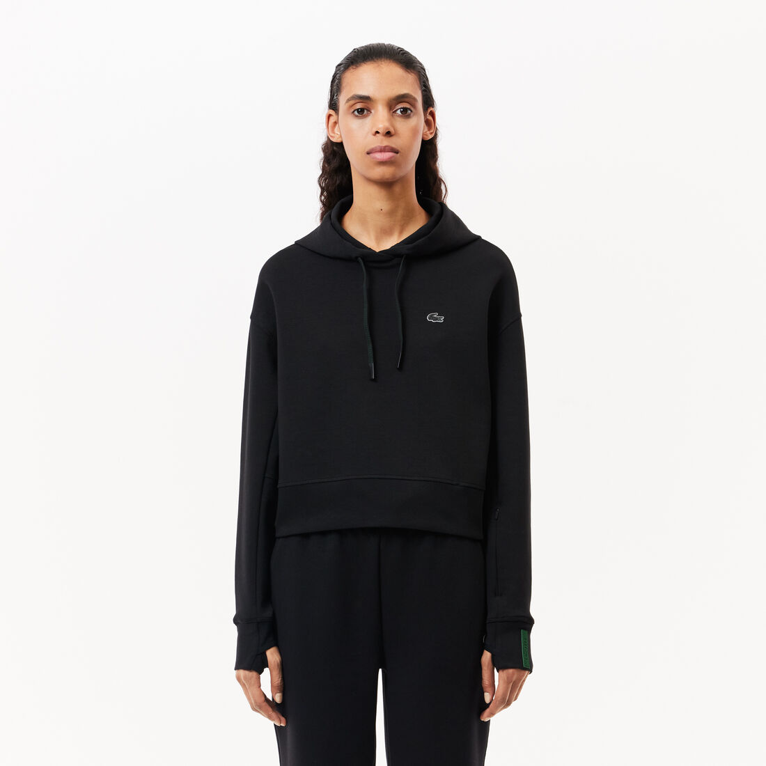 Short Cut Cotton Hoodie