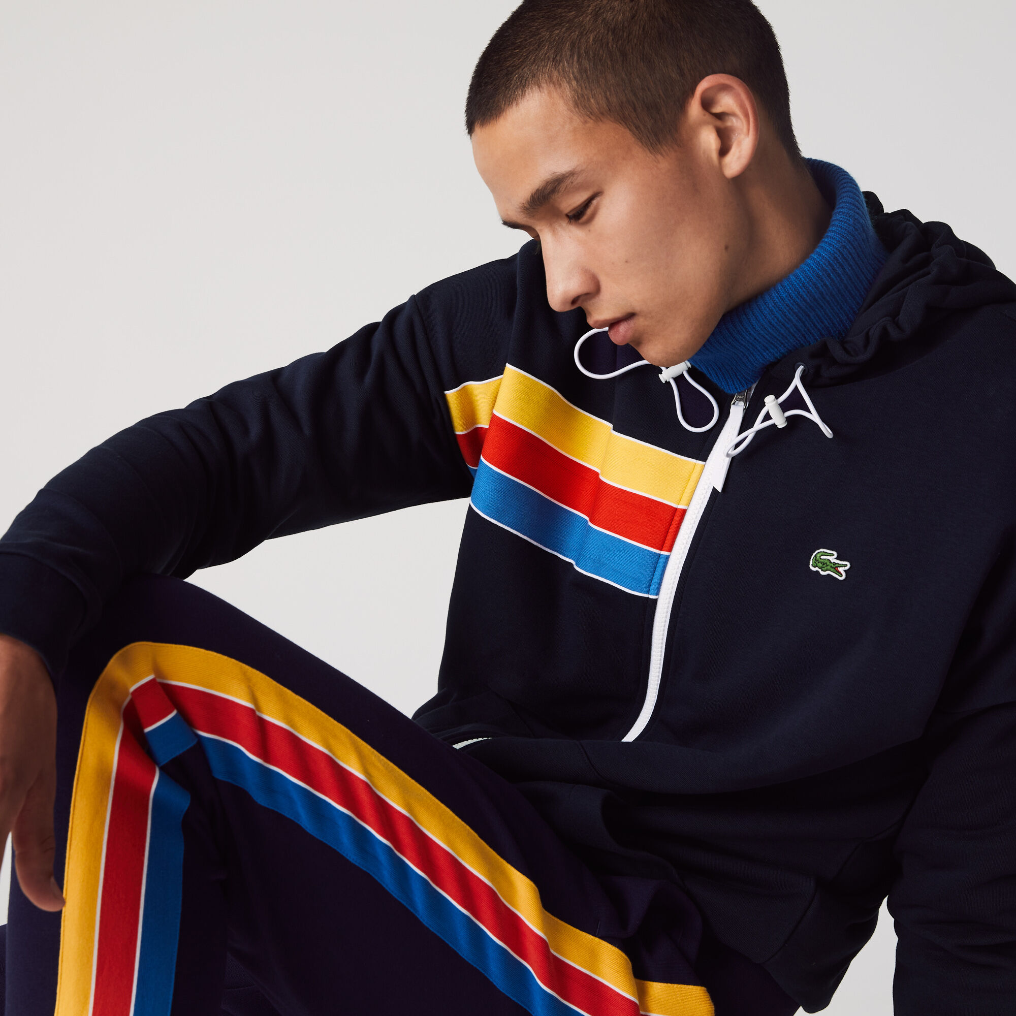 Lacoste sport zip top jacket rainbow