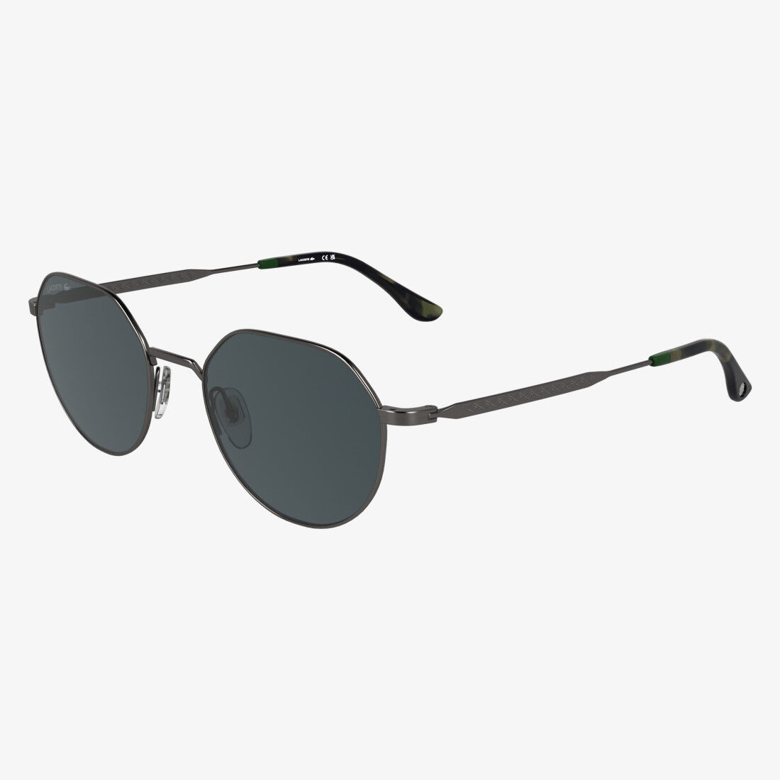 Lacoste Monogram Unisex Rounded Metal Glasses