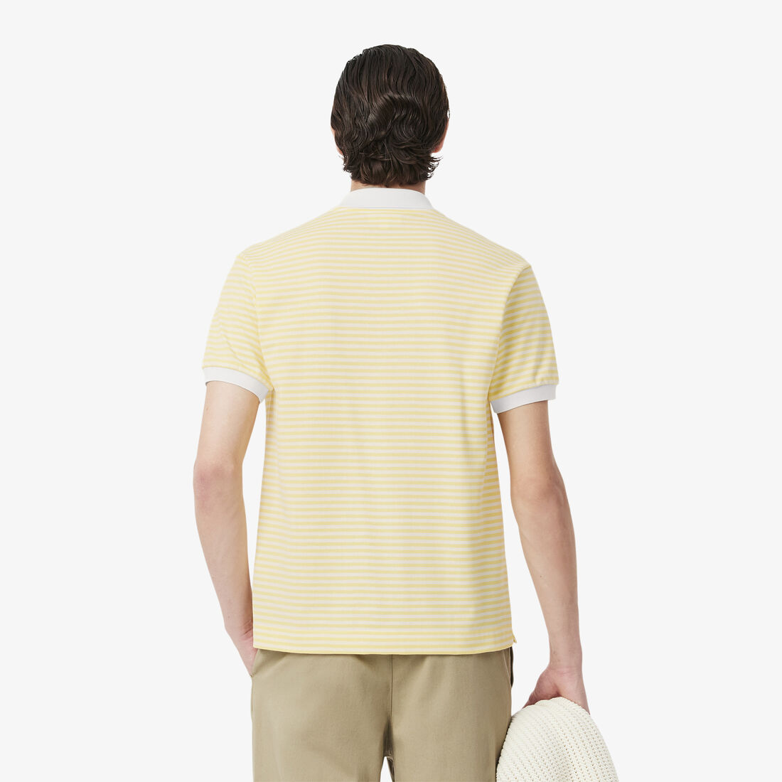 Classic Fit L.12.12 Striped Petit Pique Polo Shirt Classic Fit L.12.12 Striped Petit Pique Polo Shirt