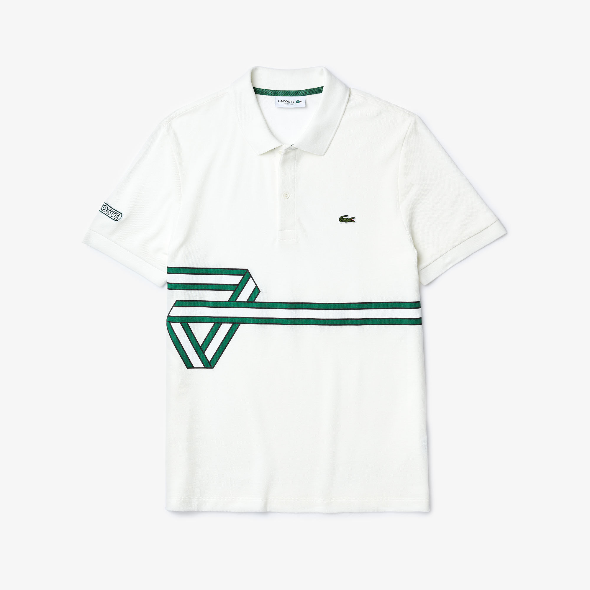 قميص بولو بطبعة مخططة من Lacoste للرجال قميص بولو بطبعة مخططة من Lacoste للرجال
