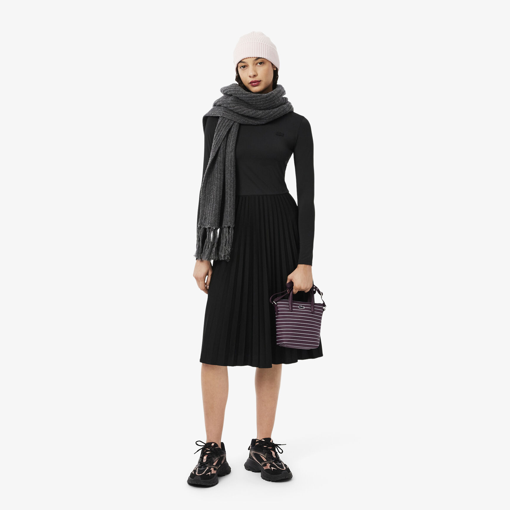 Mini Striped L.12.12 Concept Tote Mini Striped L.12.12 Concept Tote