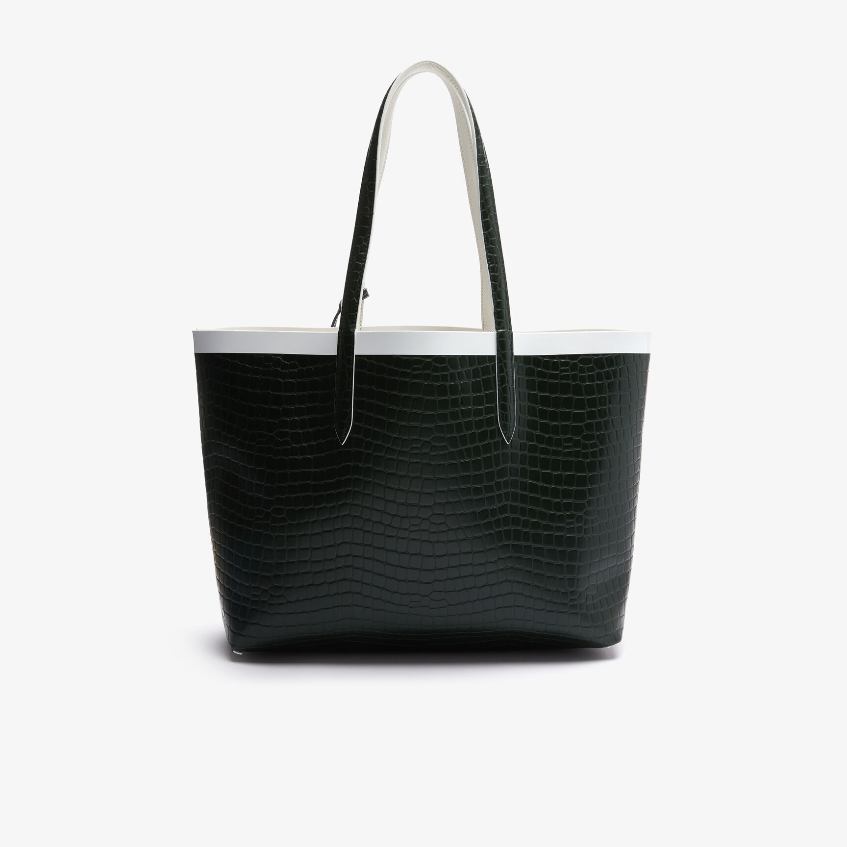 Women's Anna Crocodile Effect Pouch Canvas Large Shopper Bag