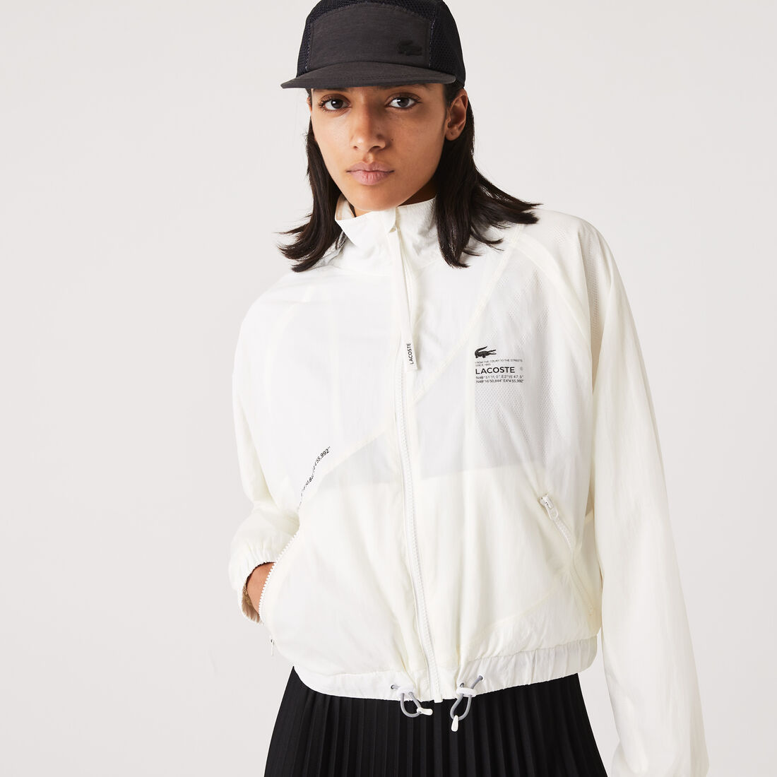Women's Lacoste Mesh Lined Nylon Jacket Women's Lacoste Mesh Lined Nylon Jacket