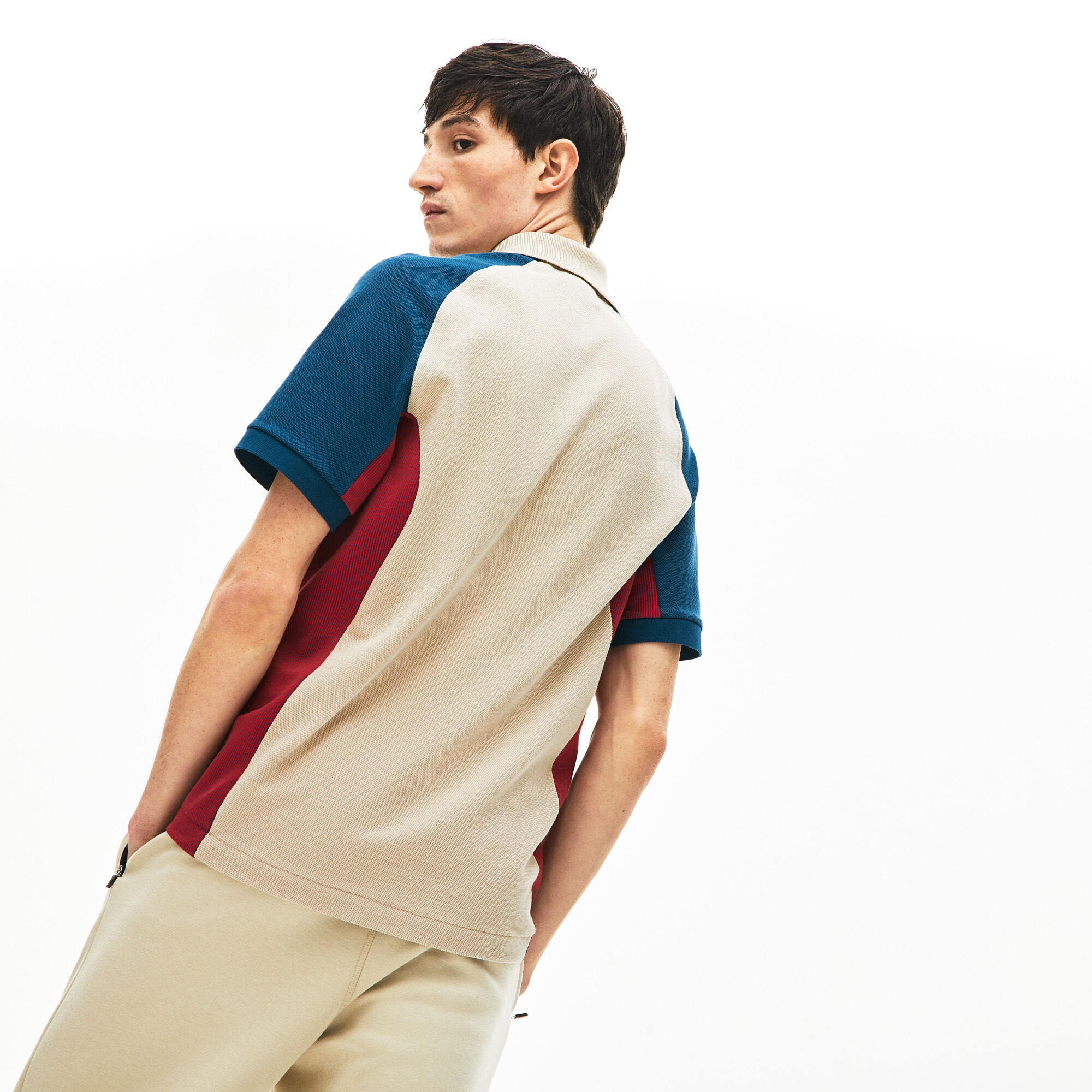Men's Lacoste Colourblock Piqué Polo Shirt Men's Lacoste Colourblock Piqué Polo Shirt