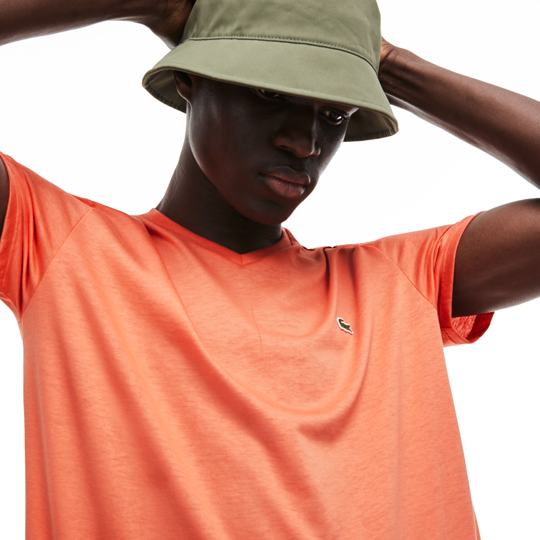 Lightweight Cotton Pima V Neck T-shirt