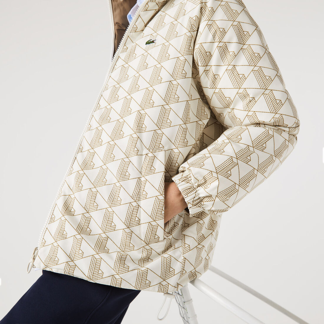 Unisex Lacoste Water-Repellent Reversible Jacket Unisex Lacoste Water-Repellent Reversible Jacket