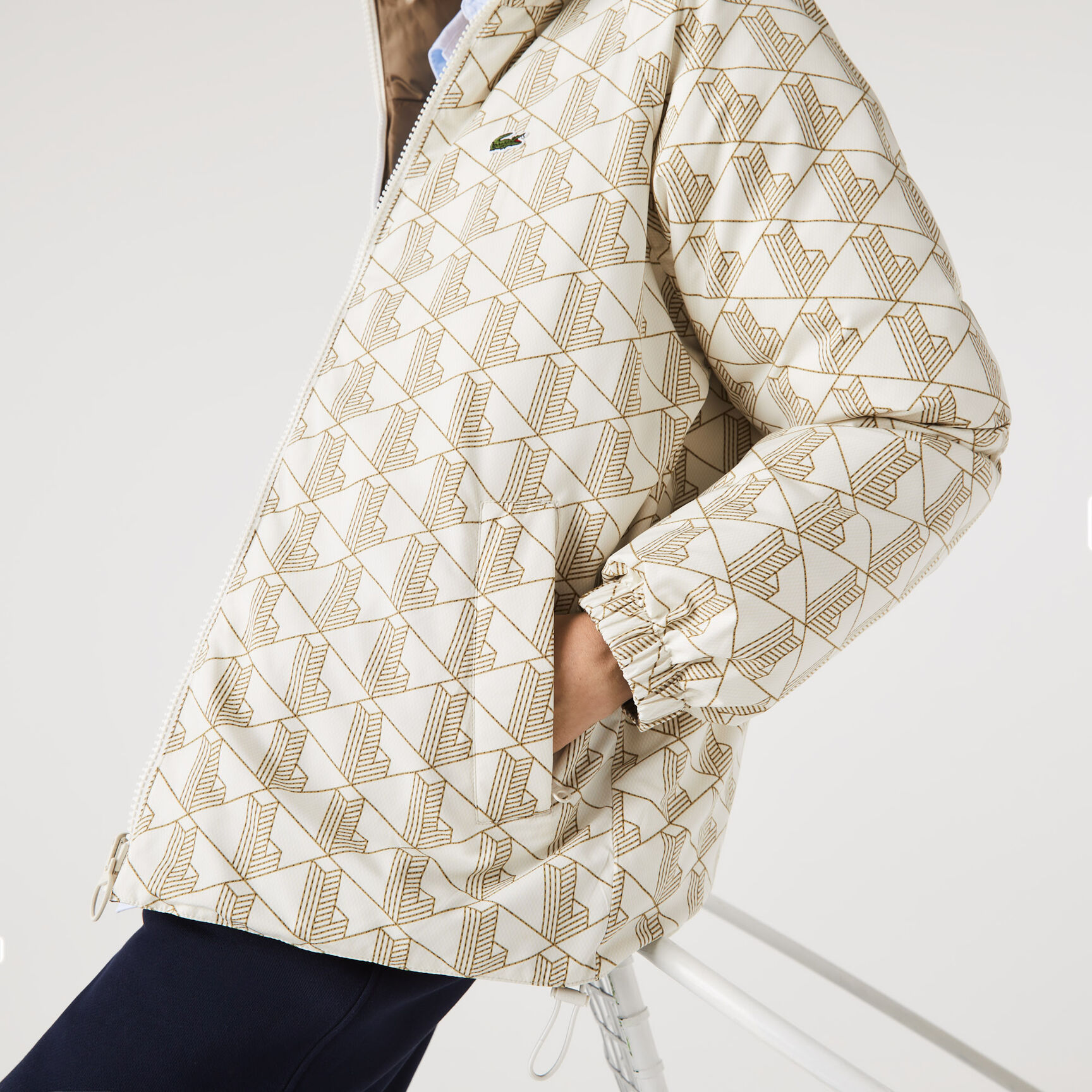 Unisex Lacoste Water-Repellent Reversible Jacket Unisex Lacoste Water-Repellent Reversible Jacket