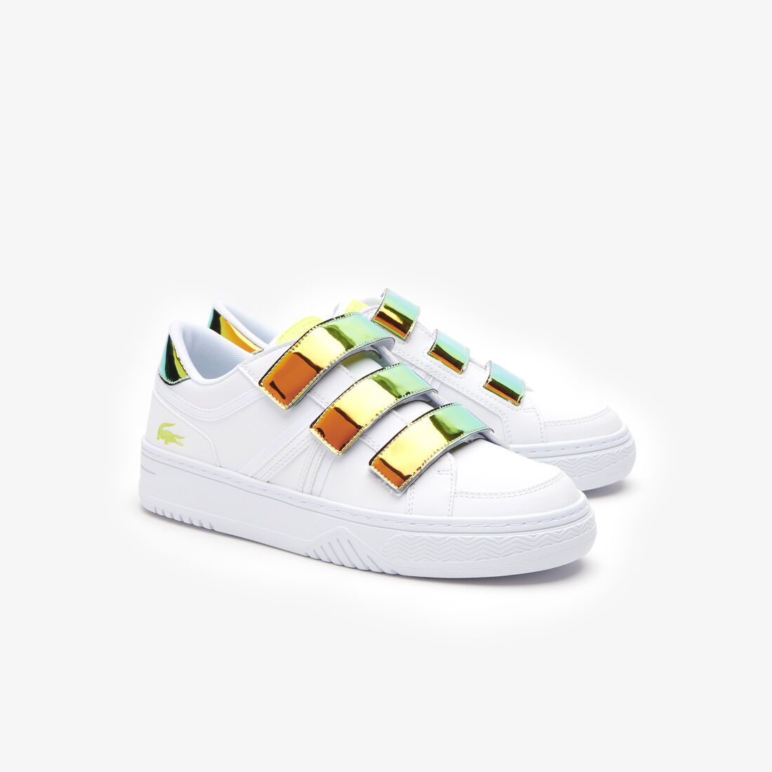 سنيكرز لاكوست L001 من خامات صناعية مقسم بألوان للرضع سنيكرز لاكوست L001 من خامات صناعية مقسم بألوان للرضع