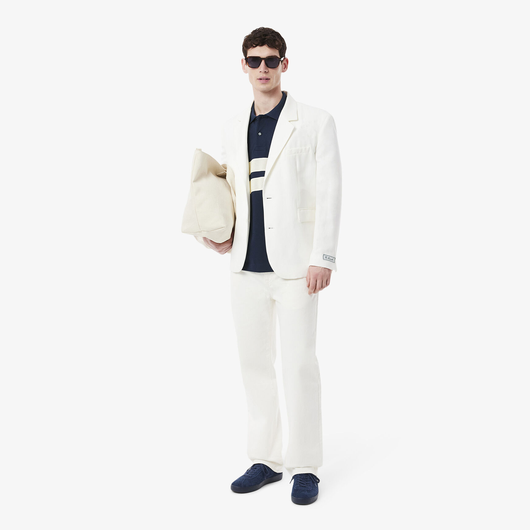 قميص بولو L.12.12 بقصة كلاسيكية صناعة فرنسية