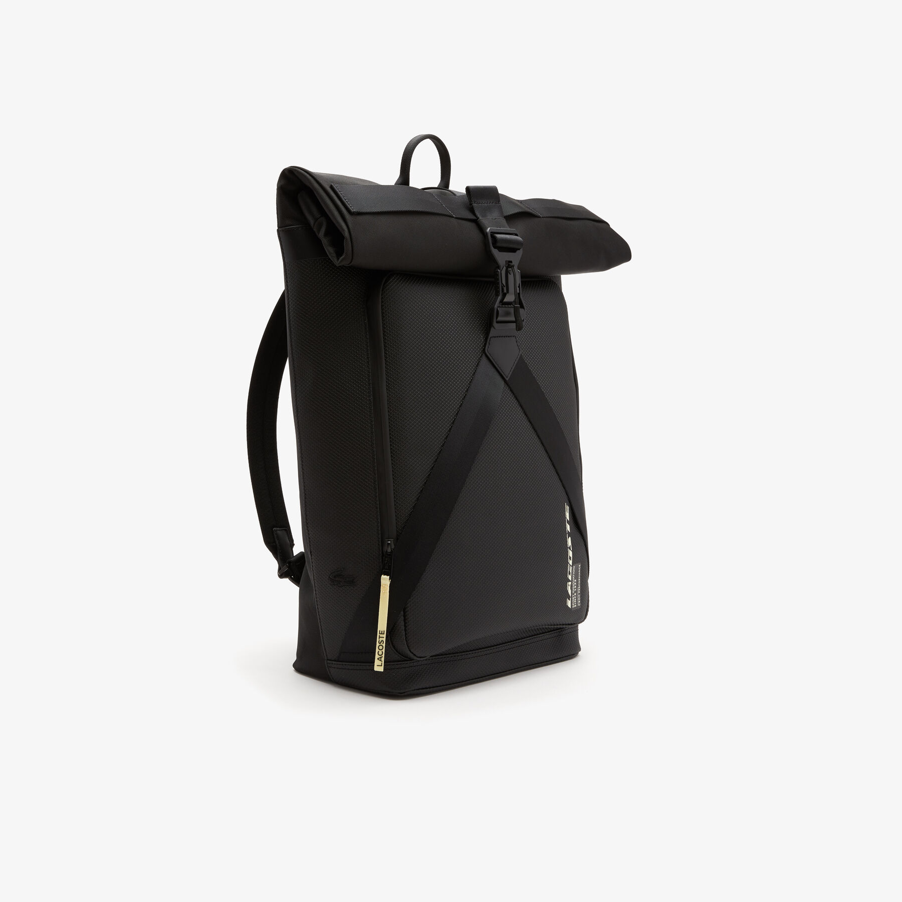 men s lacoste chantaco contrast inscription backpack