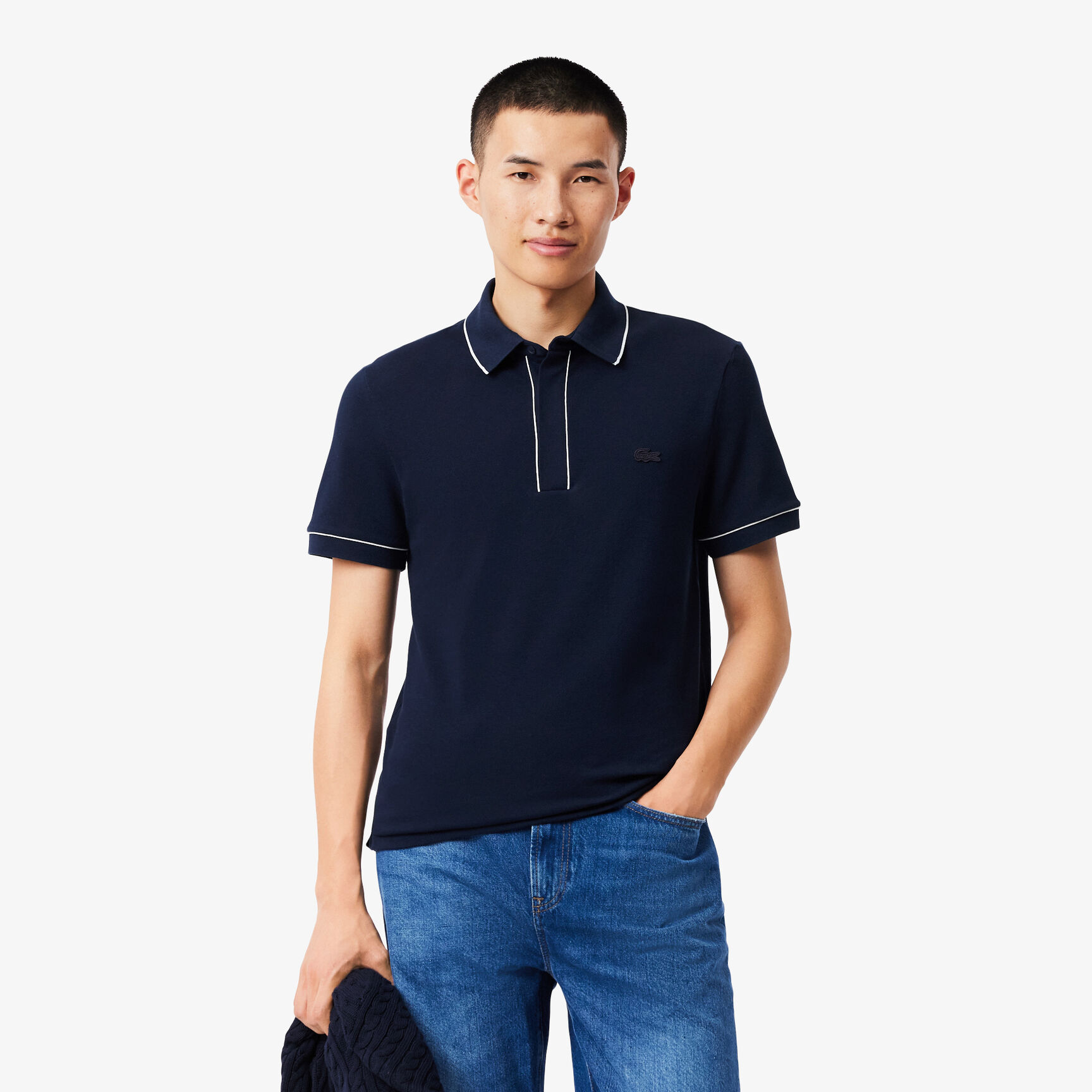 Regular Fit Paris Stretch Pique Polo Shirt