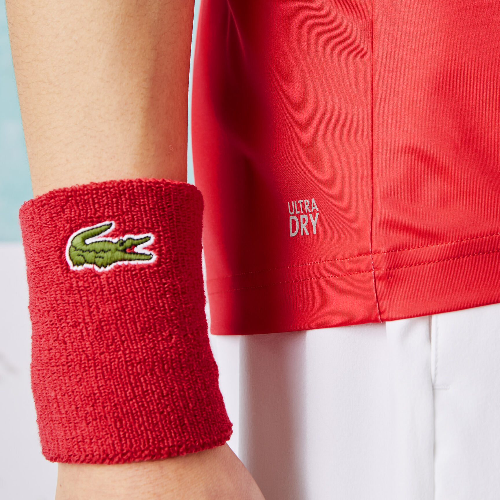 Men's Lacoste SPORT x Novak Djokovic Print Stretch Polo Shirt