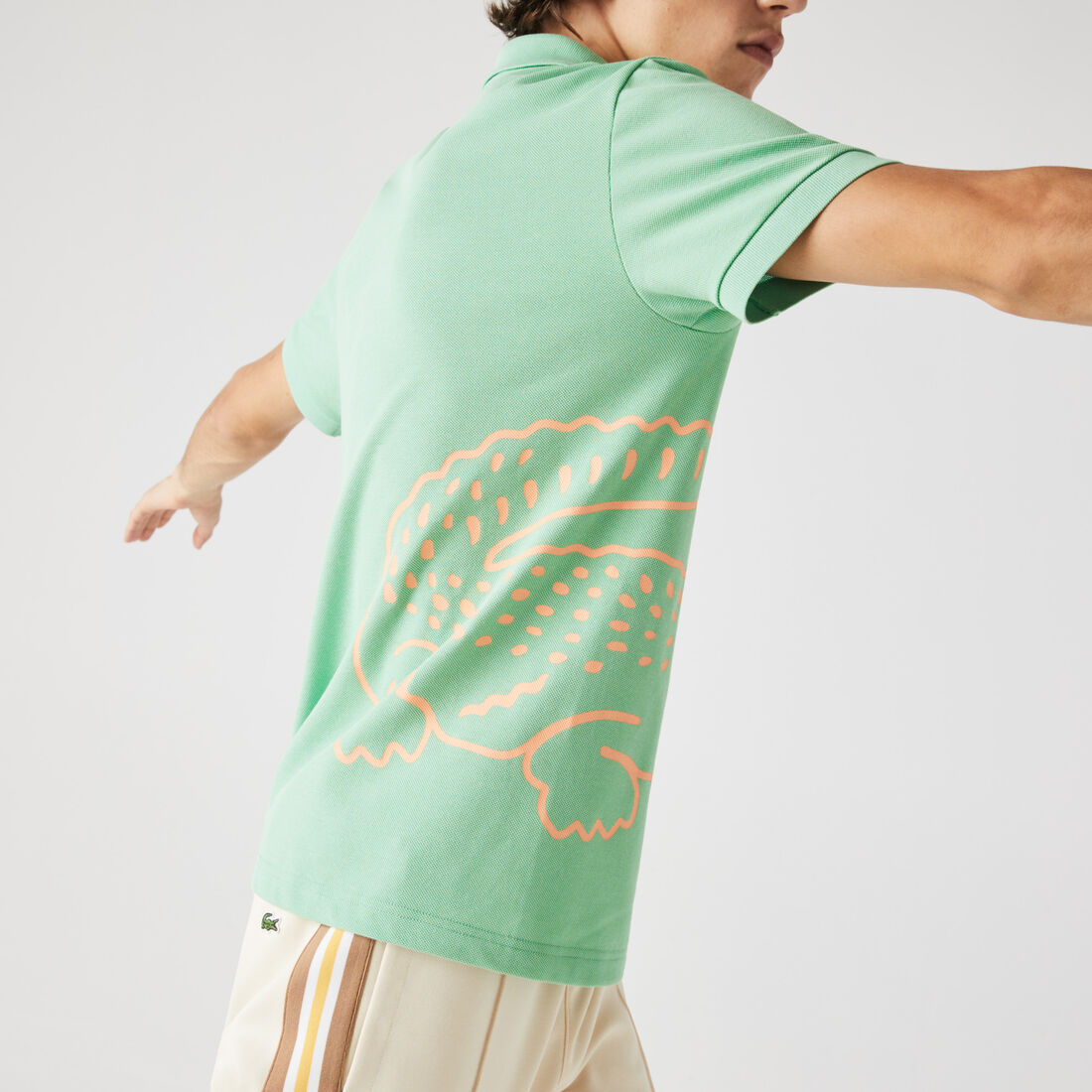 Men’s Lacoste Regular Fit Crocodile Print Cotton Piqué Polo Men’s Lacoste Regular Fit Crocodile Print Cotton Piqué Polo