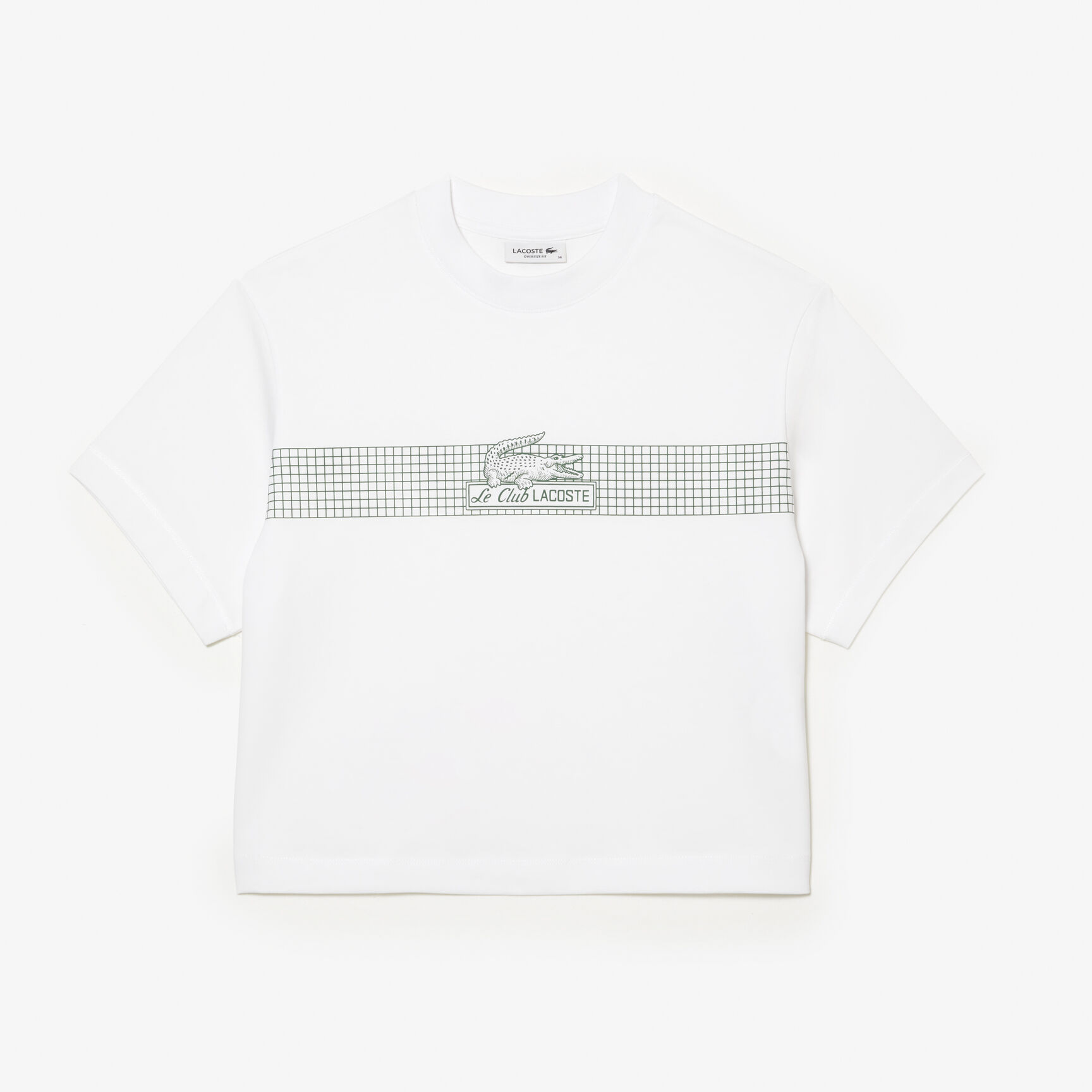 Women's Lacoste Oversize Net Print Jersey T-shirt Women's Lacoste Oversize Net Print Jersey T-shirt