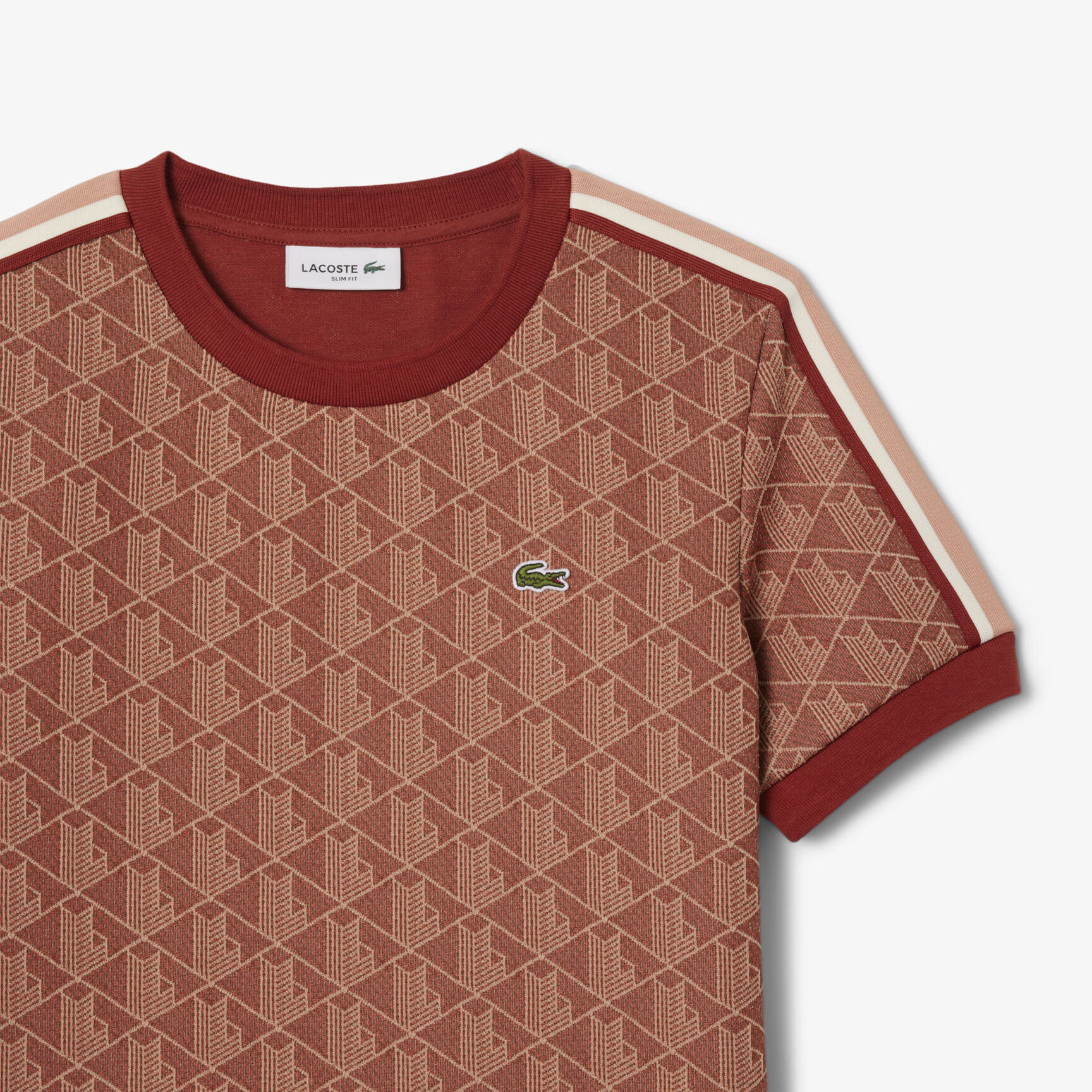 Slim Fit Monogram Jacquard T-shirt