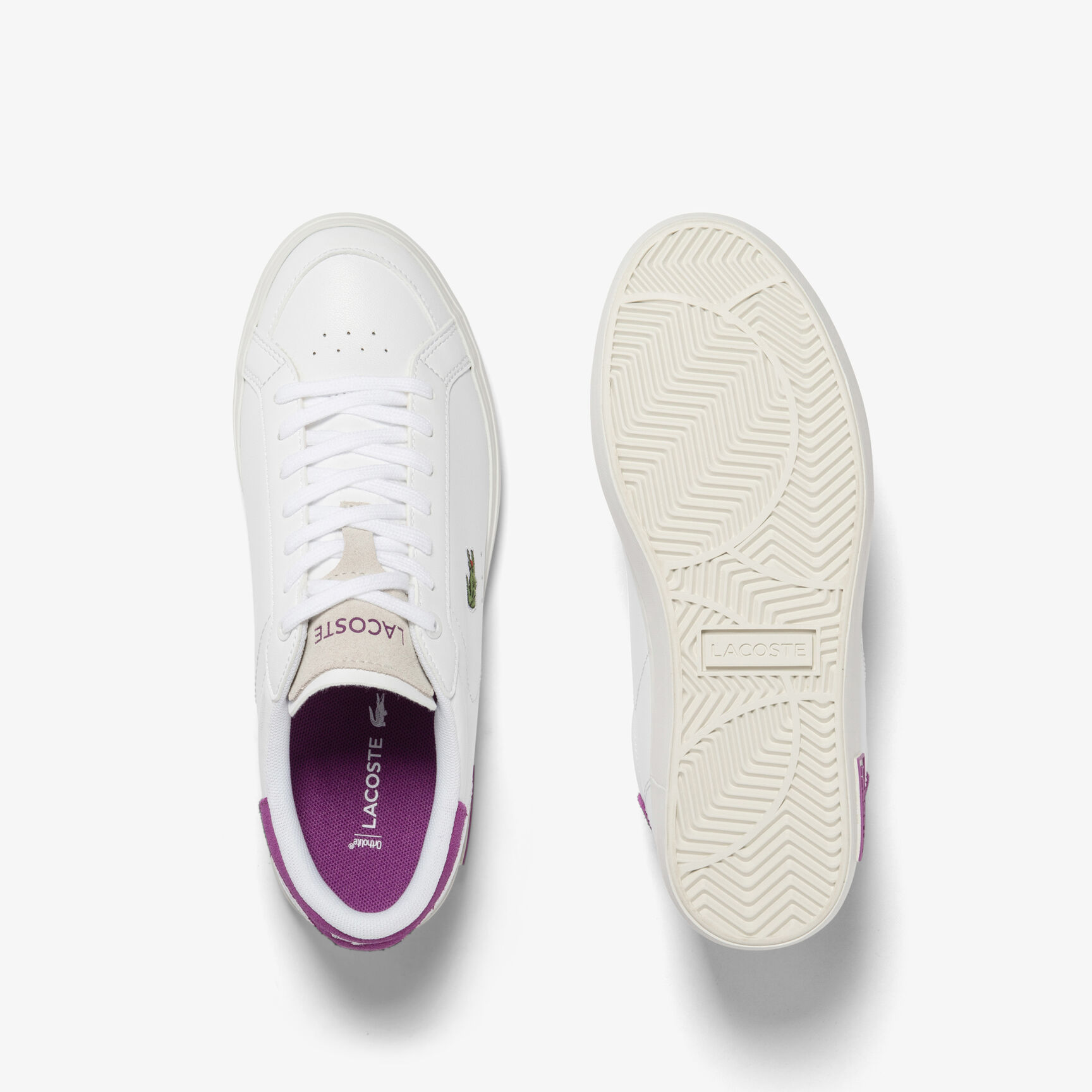 Women's Lacoste Powercourt Leather Trainers Women's Lacoste Powercourt Leather Trainers