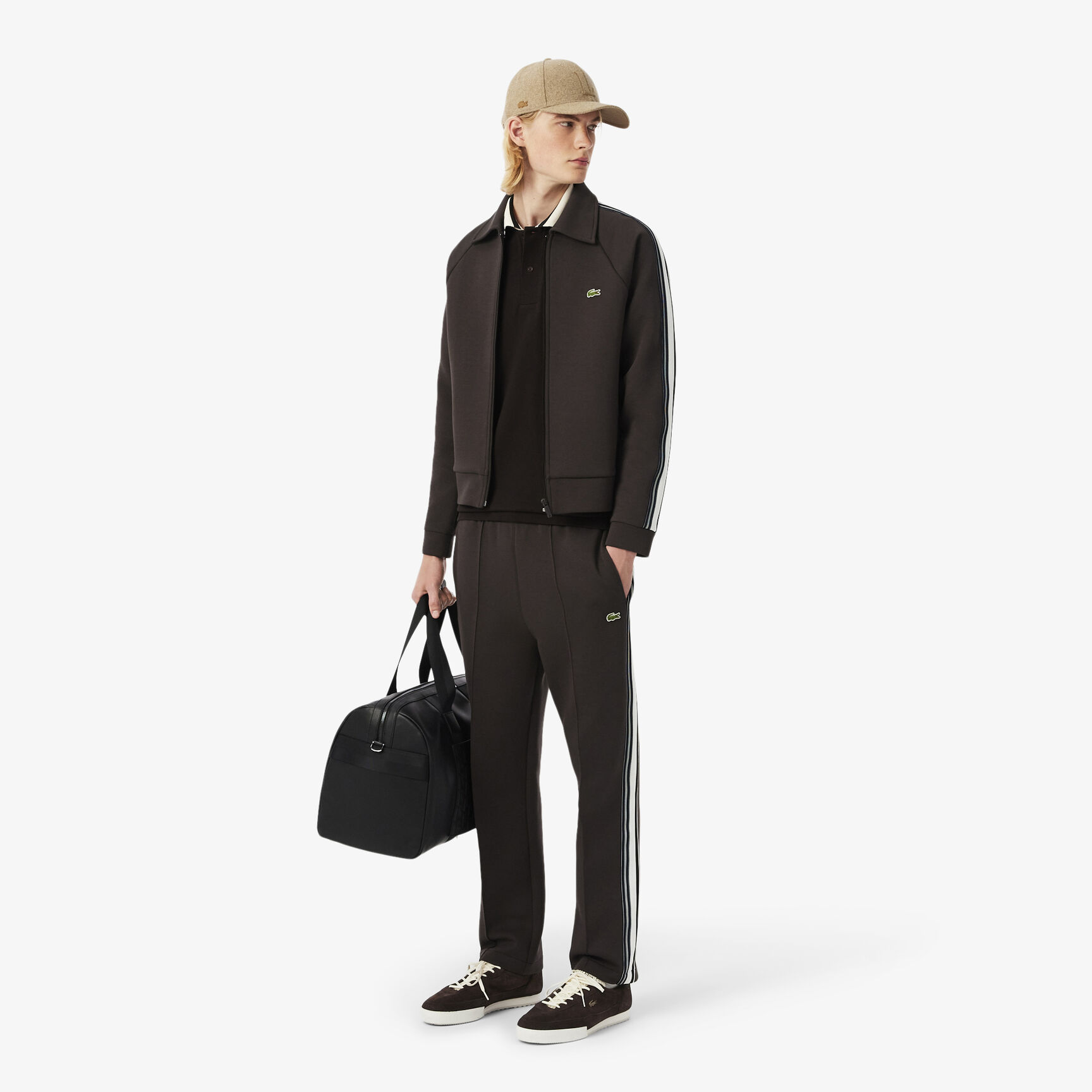 French Made Classic Fit Stripe Collar Polo Shirt