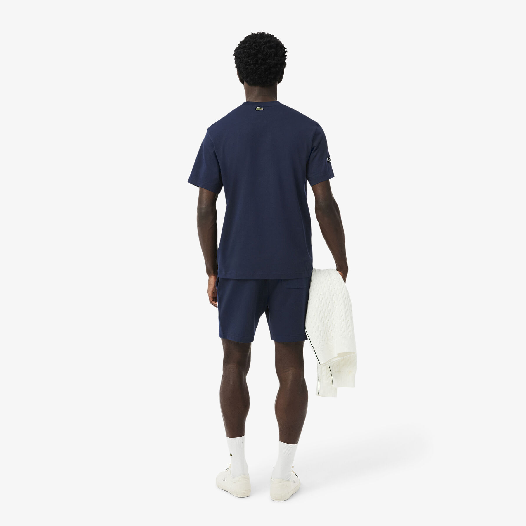 Regular Fit 3D Print Fleece Shorts lacoste regular fit 3d print fleece shorts