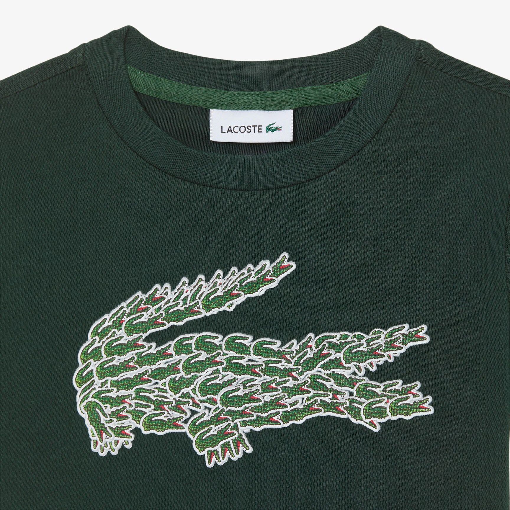 Crocodile Print Cotton T-shirt