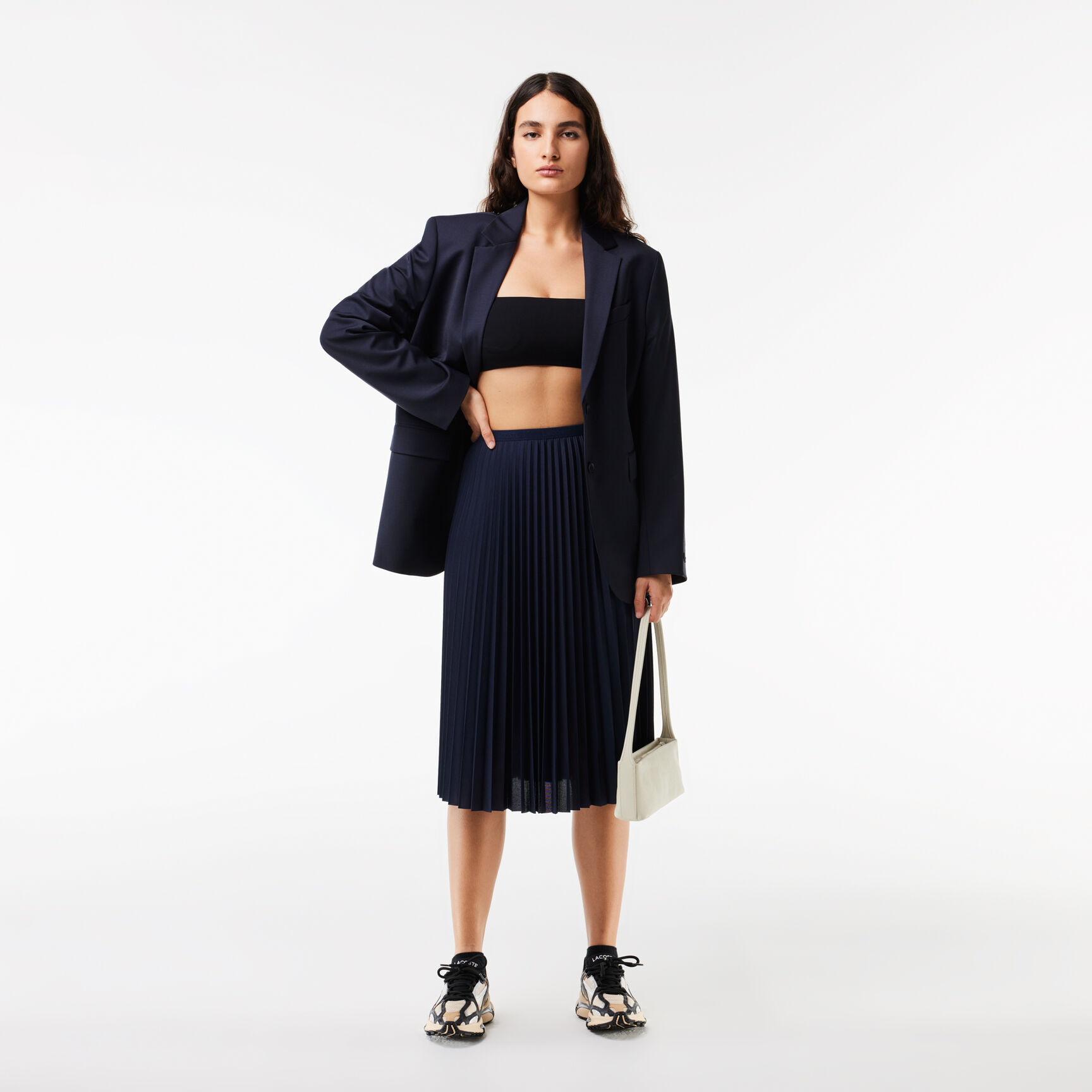 Women's Elasticised Waist Flowing Pleated Skirt Women's Elasticised Waist Flowing Pleated Skirt