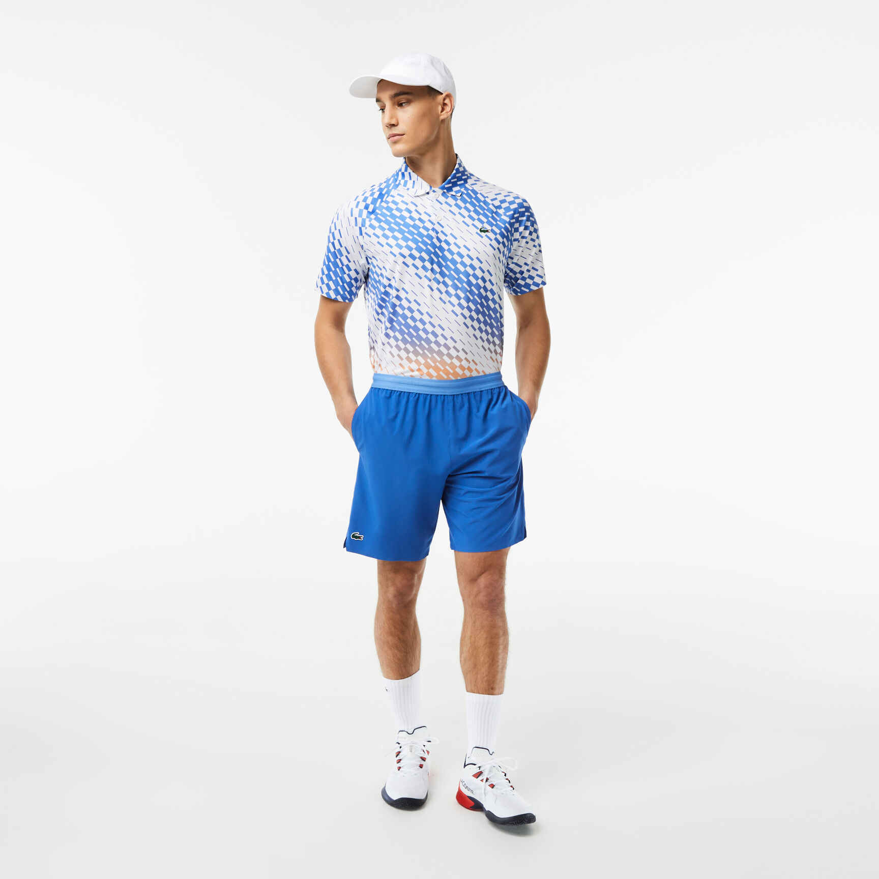 شورت تفتا للرجال مجموعة Lacoste Tennis x Novak Djokovic