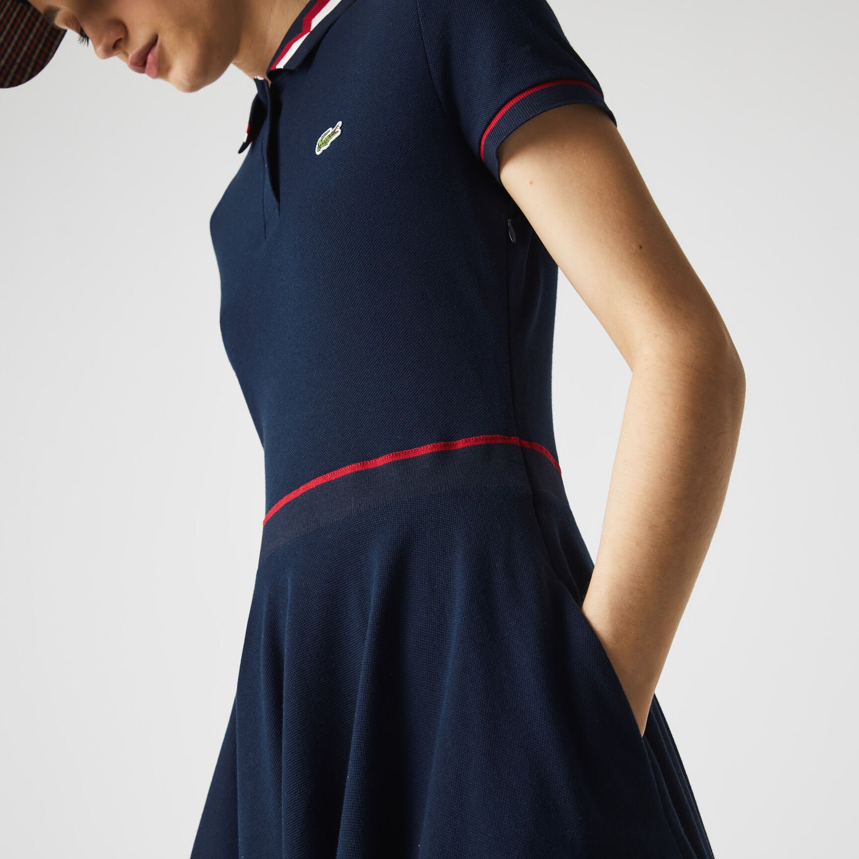 Women's Made in France Organic Cotton Petit Piqué Polo Dress Women's Made in France Organic Cotton Petit Piqué Polo Dress