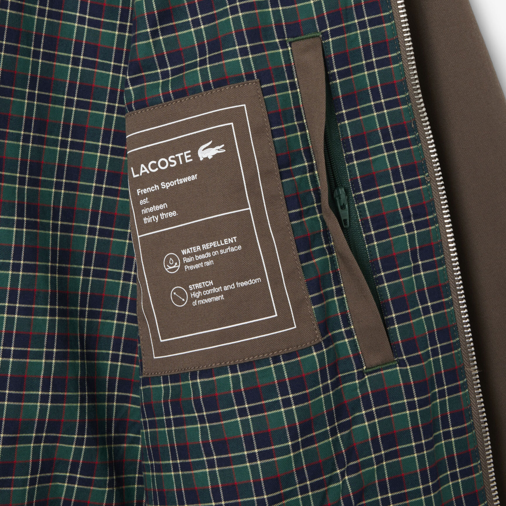 Water-Repellent Twill Harrington Jacket